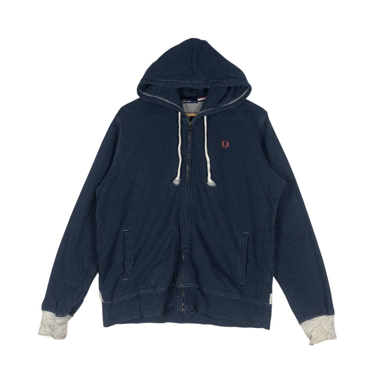 Fred Perry Vintage "Fred Perry" Men Hoodie Sweatshirt Size US XL / EU 56 / 4 - 1 Thumbnail