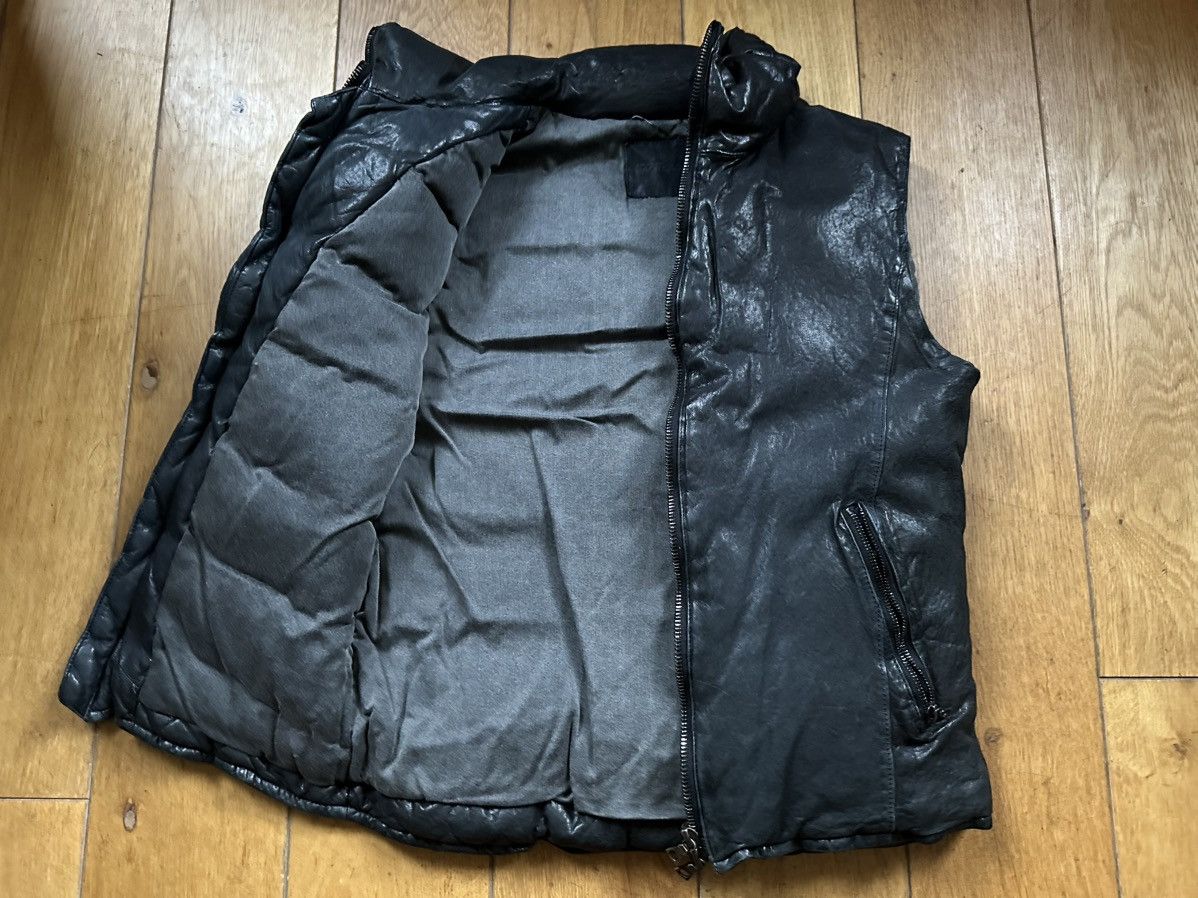 Isamu Katayama Backlash Metallic Navy Leather Down Vest JP 2 Fits US S Size US S / EU 44-46 / 1 - 13 Thumbnail