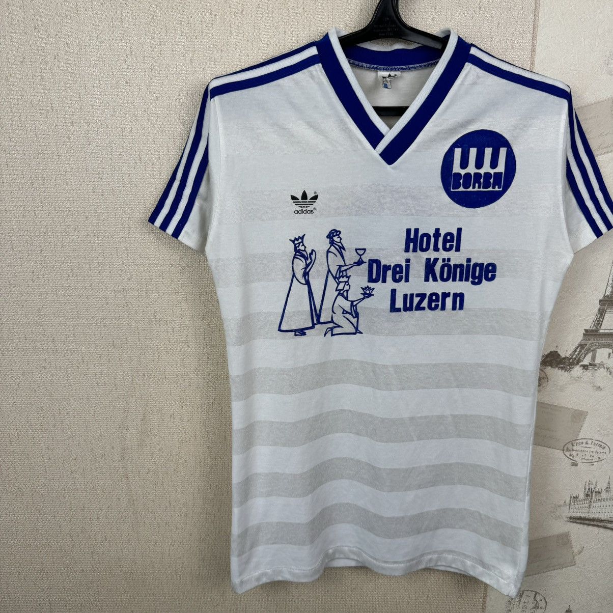 Adidas Vintage Adidas Jersey Borba West Germany Sz M Football Shirt Size US M / EU 48-50 / 2 - 5 Thumbnail