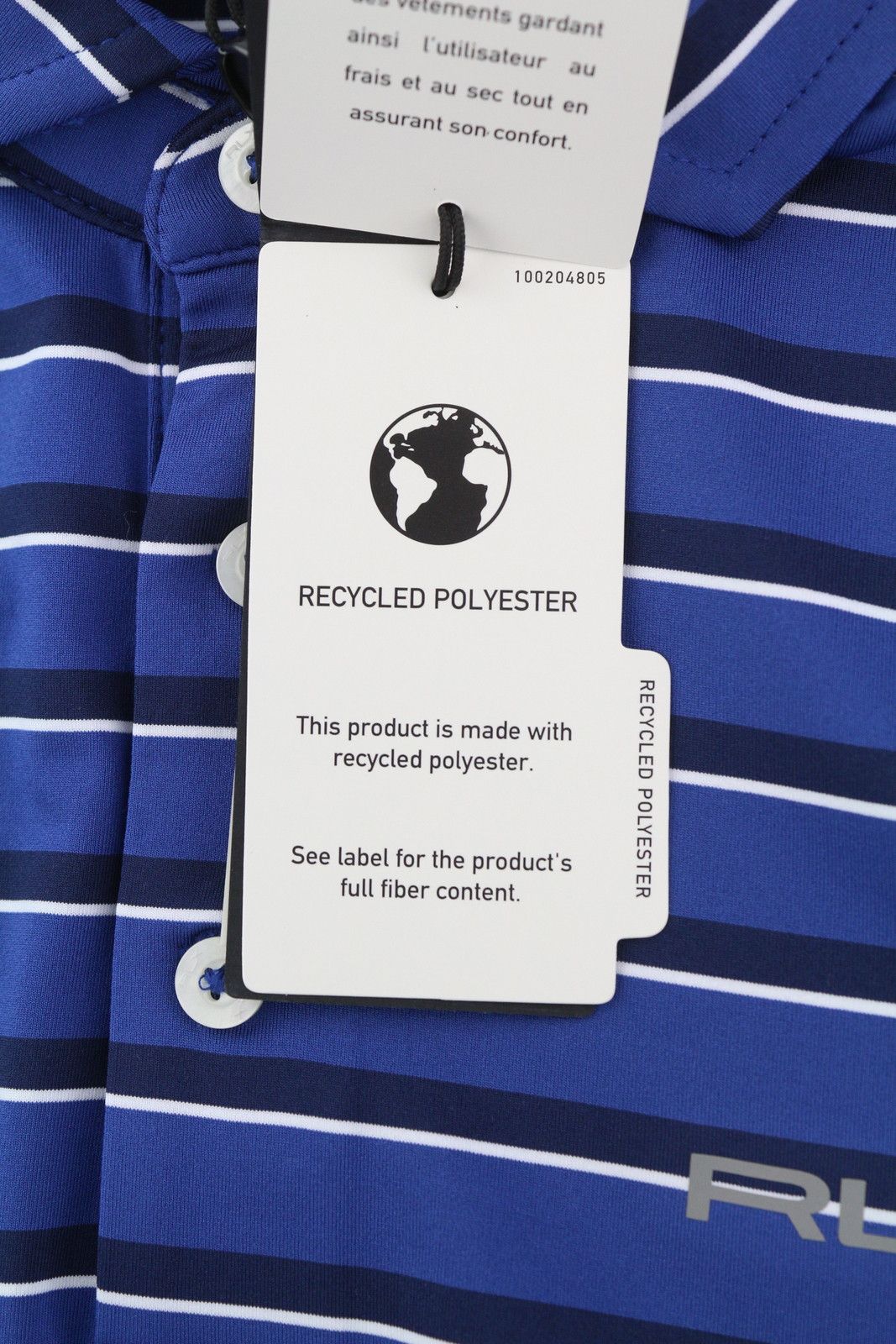 RLX Ralph Lauren GOLF M Blue Striped Polo Wicking 84557 Size US M / EU 48-50 / 2 - 7 Thumbnail