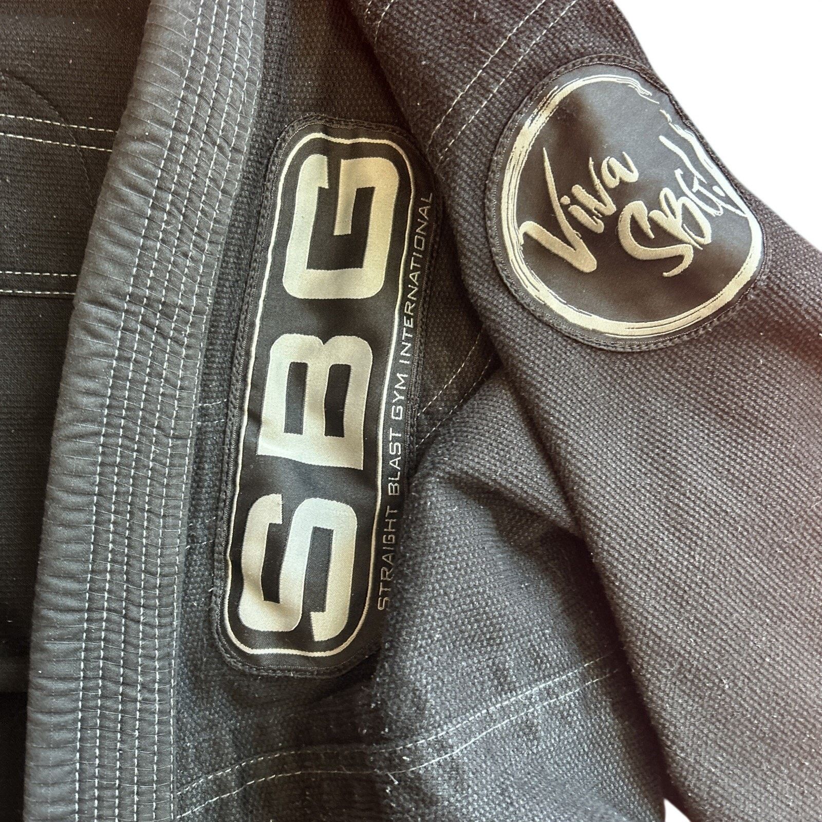 SBTG SBG Gi Youth Child Black C2 Straight Blast Gym MMA JuJitSu Size 28" / US 6 / IT 42 - 3 Thumbnail