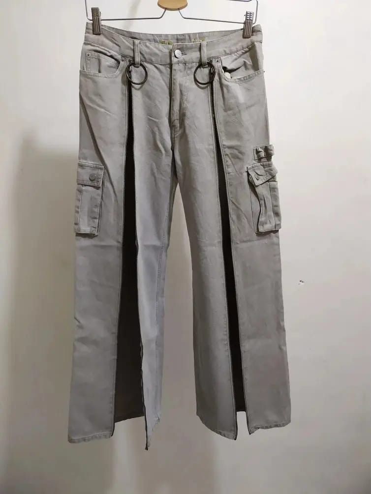 Japanese Brand Sarah Brand Cargo Long Zipper Punk Bondage pants Size US 30 / EU 46 - 2 Thumbnail