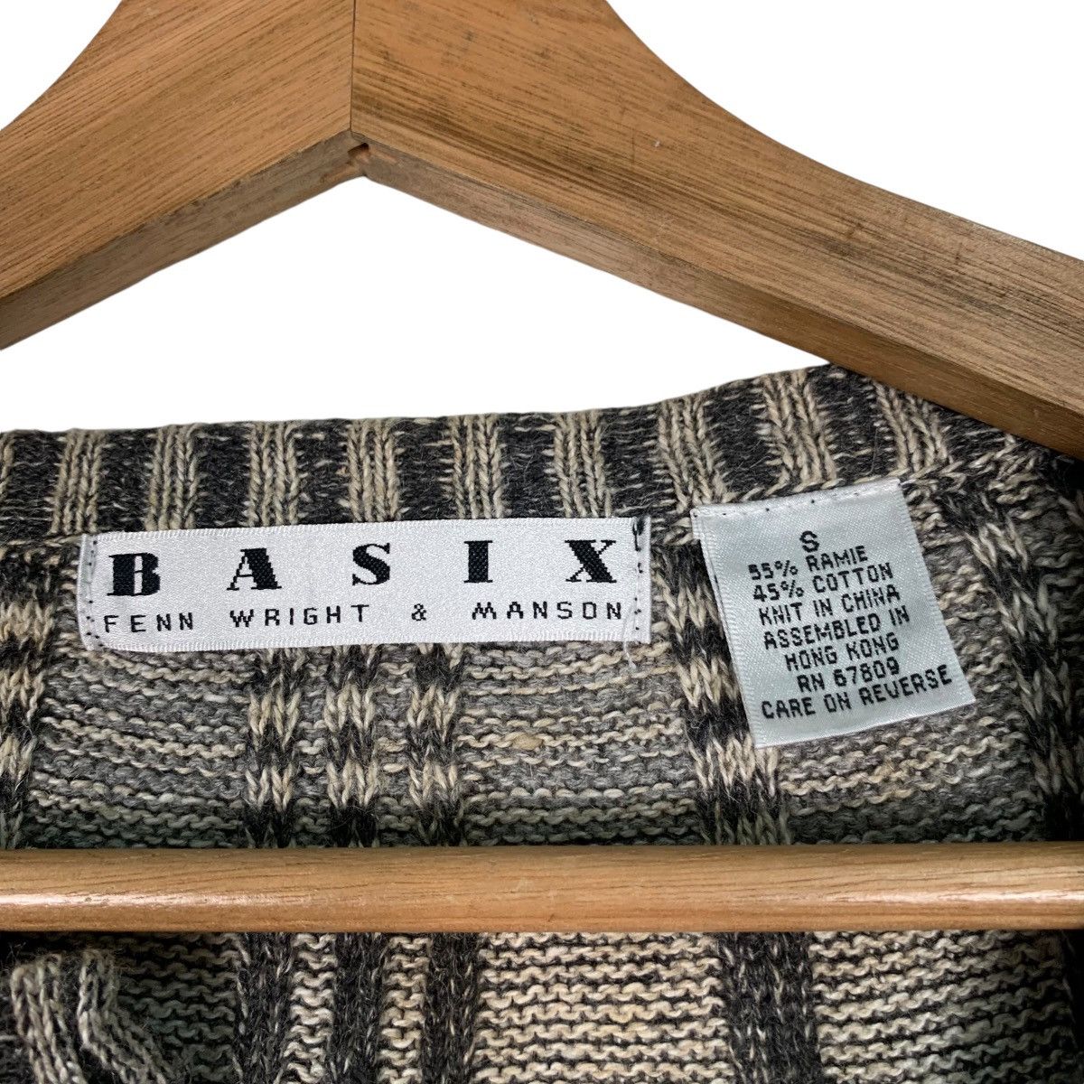 Vintage BASIX Fenn Wright & Manson Half Button Knit Sweater 1195-C54 Size US S / EU 44-46 / 1 - 13 Thumbnail