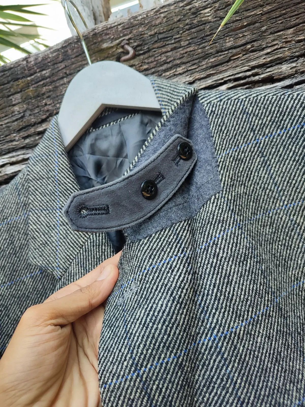 Burberry Burberry London Glen Plaid Wool Blazer Vintage 90s, Size 40R Size 40R - 6 Thumbnail