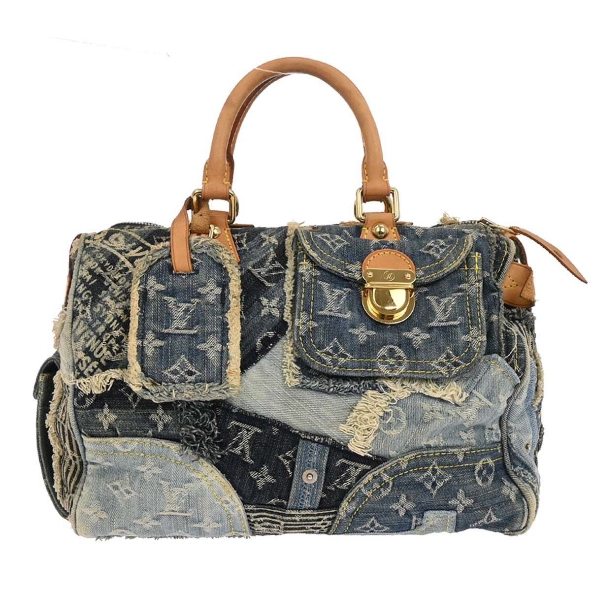 Louis Vuitton Louis Vuitton Patchwork Speedy Bag Denim Size ONE SIZE - 1 Thumbnail