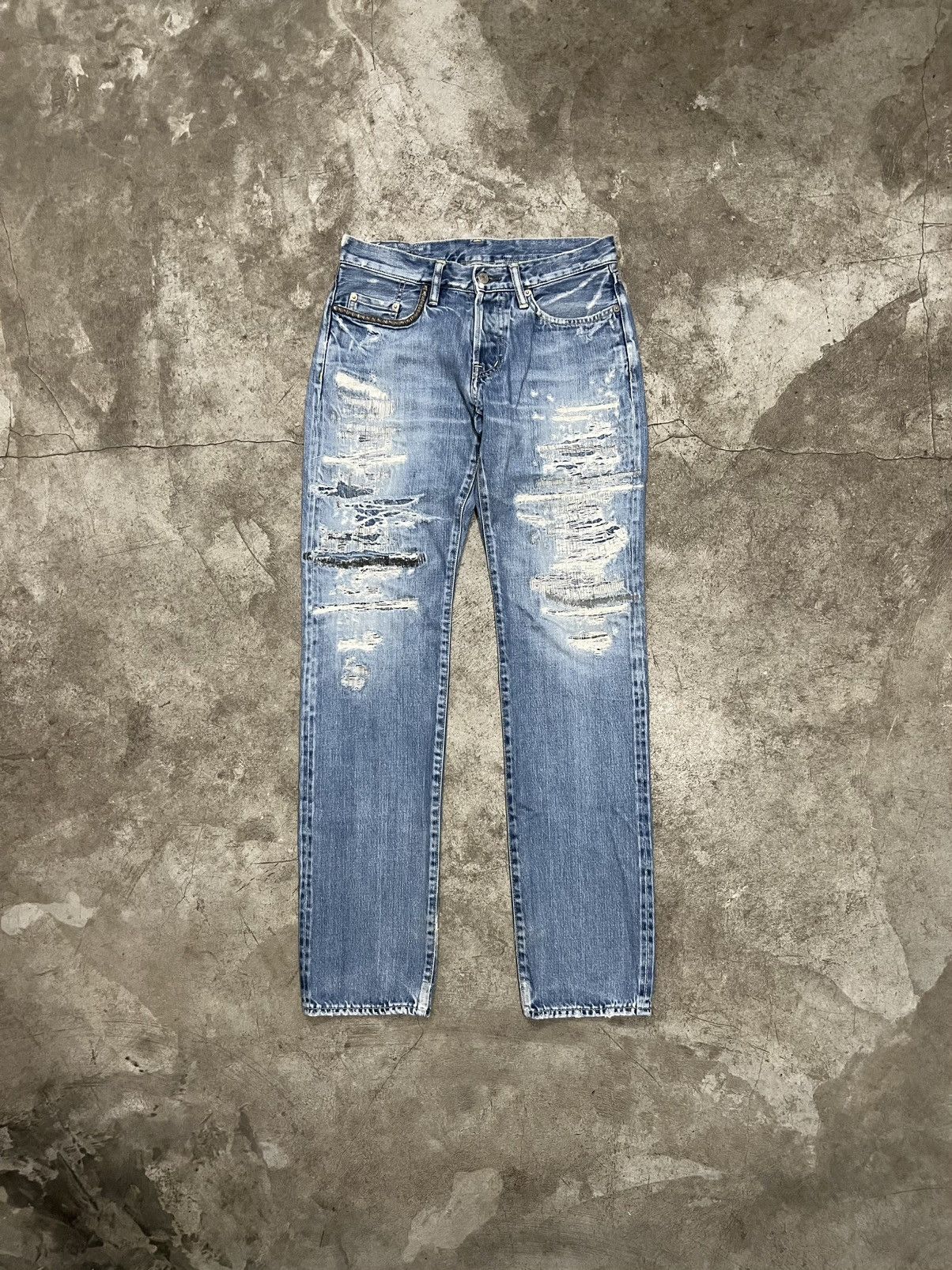 Vintage Hysteric Glamour Distressed Selvedge Denim Jeans