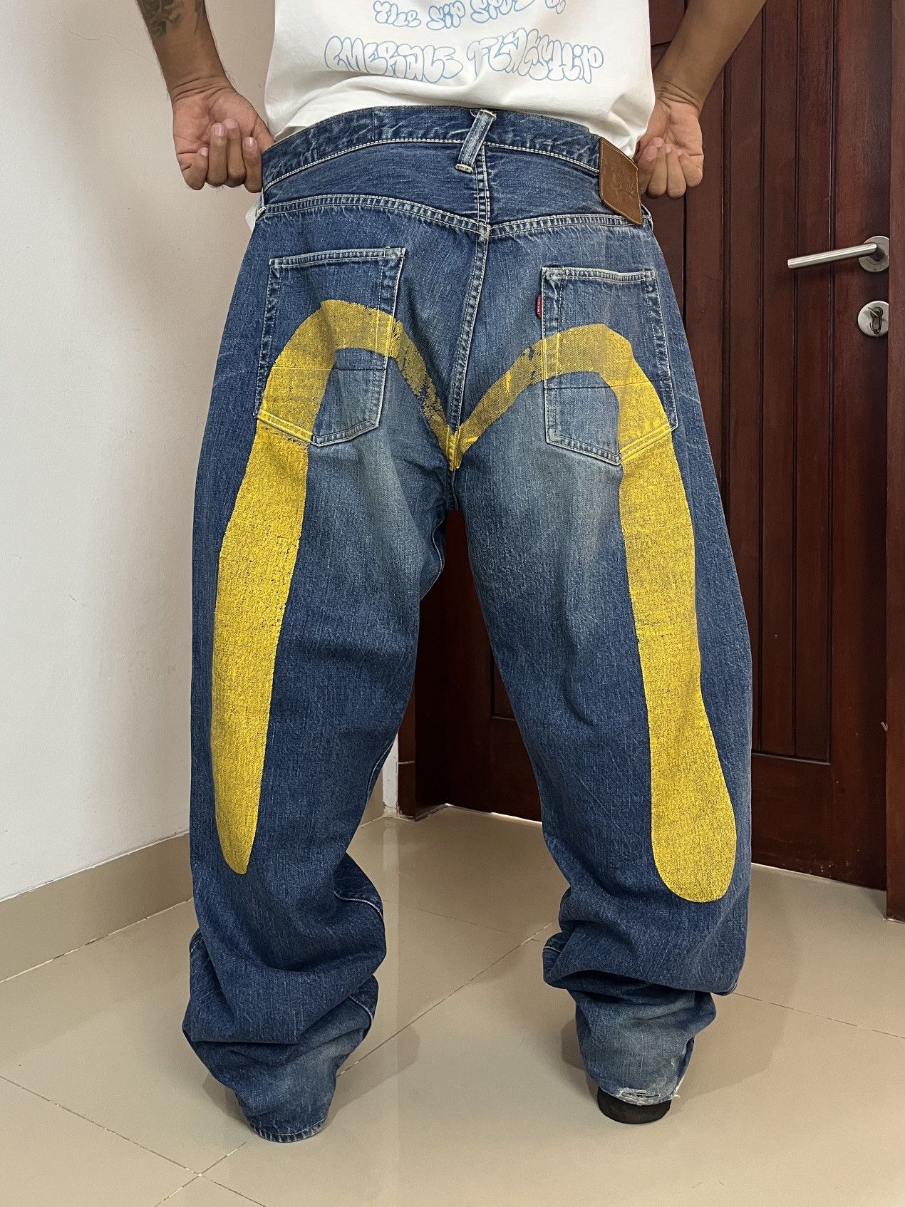 Evisu VINTAGE EVISU PARIS DAICOCK MADE BY WAREHOUSE Size US 37 - 2 Thumbnail