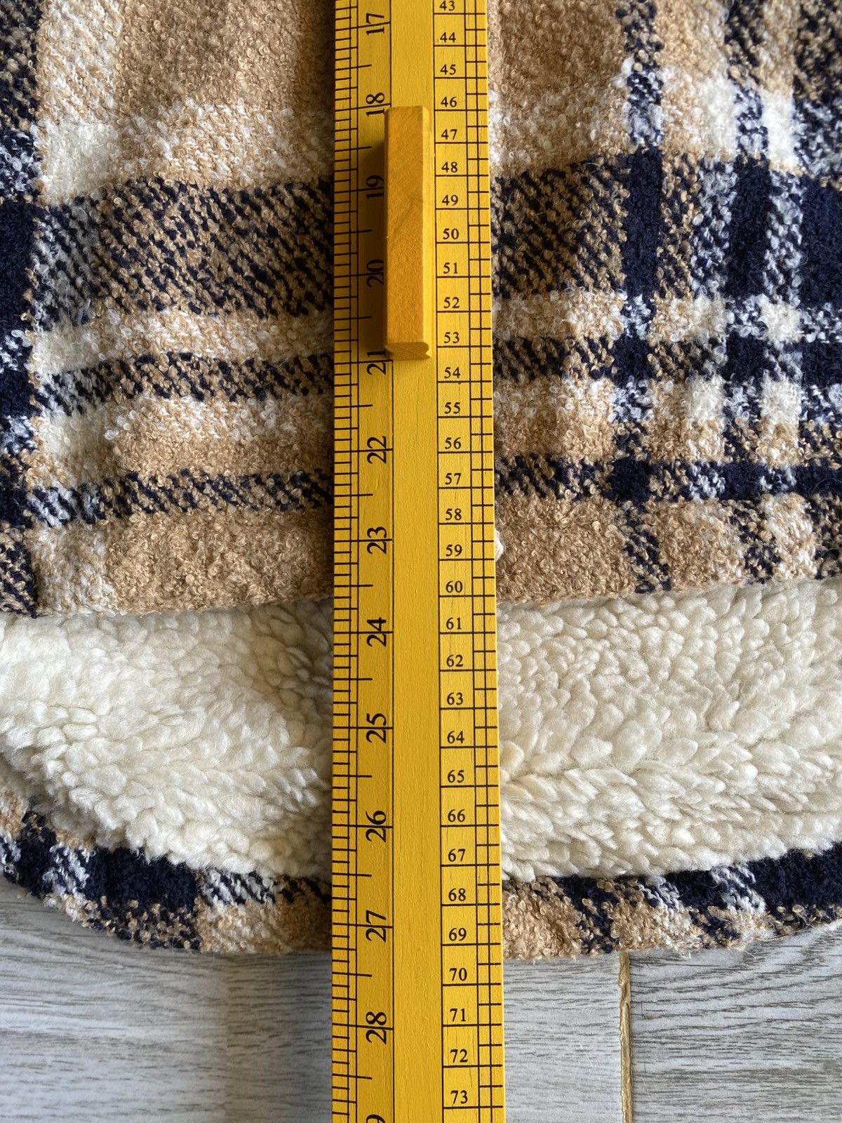 Japanese Brand Checked Jacket With Sherpa Lining Heavy Coats Size US M / EU 48-50 / 2 - 16 Thumbnail