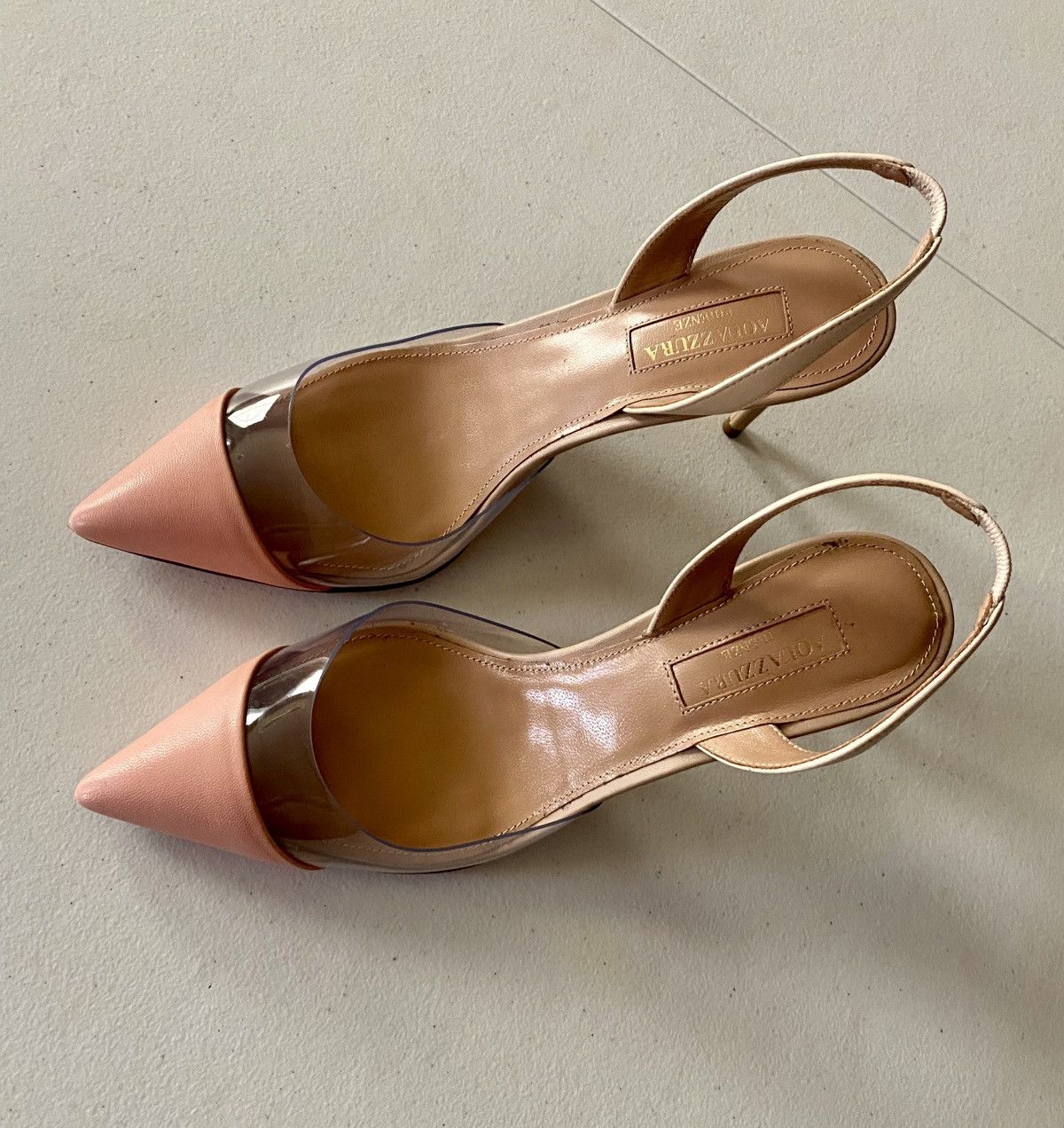 Aquazzura Aquazzura So Nude 85 Contrast Slingback Pumps 36.5 6.5US VGC Size US 6.5 / IT 36.5 - 1 Thumbnail