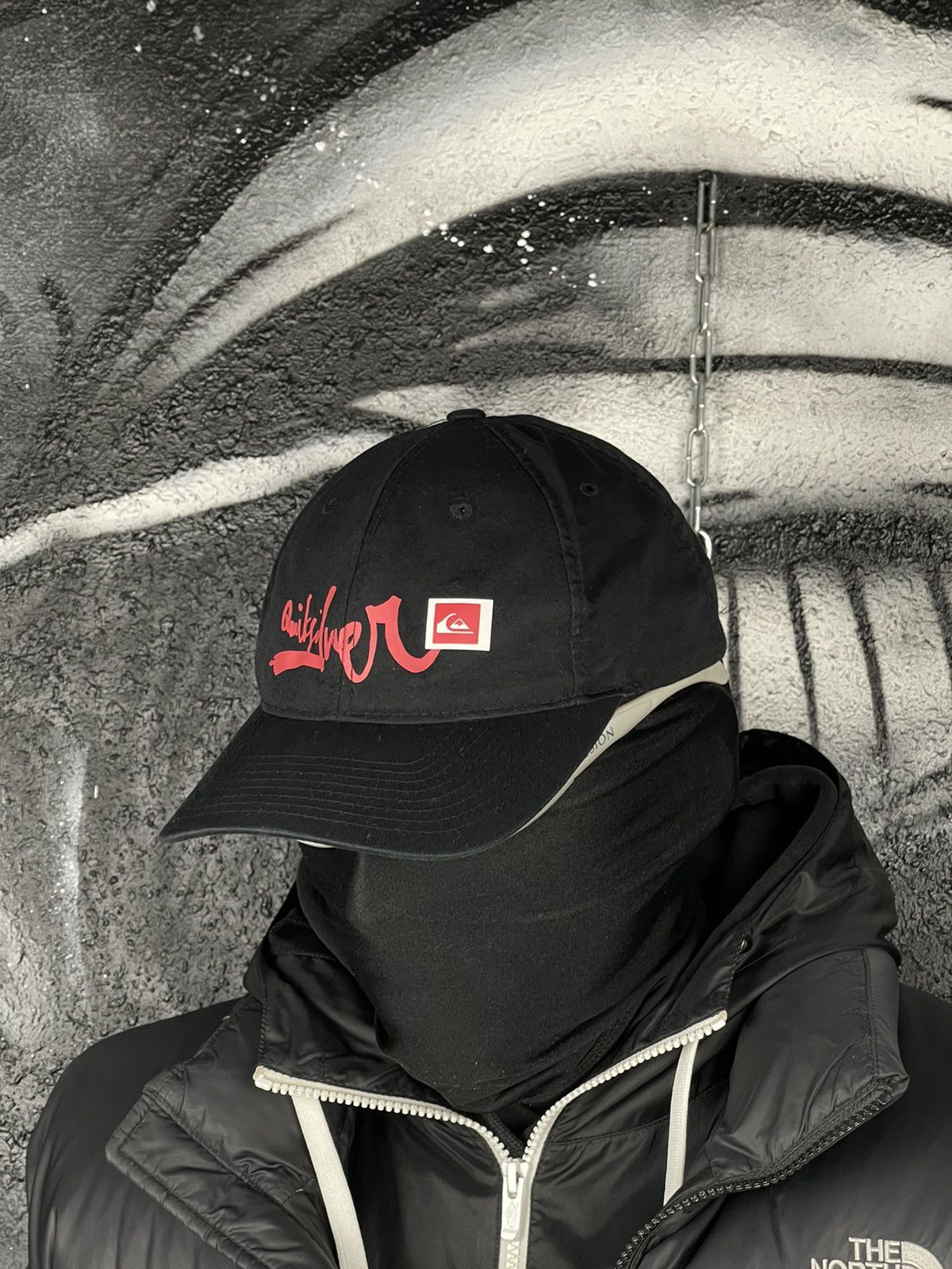 Quiksilver Quiksilver Y2K Surf Style Vintage Black Baseball Cap One Sized Fits Size ONE SIZE - 3 Thumbnail