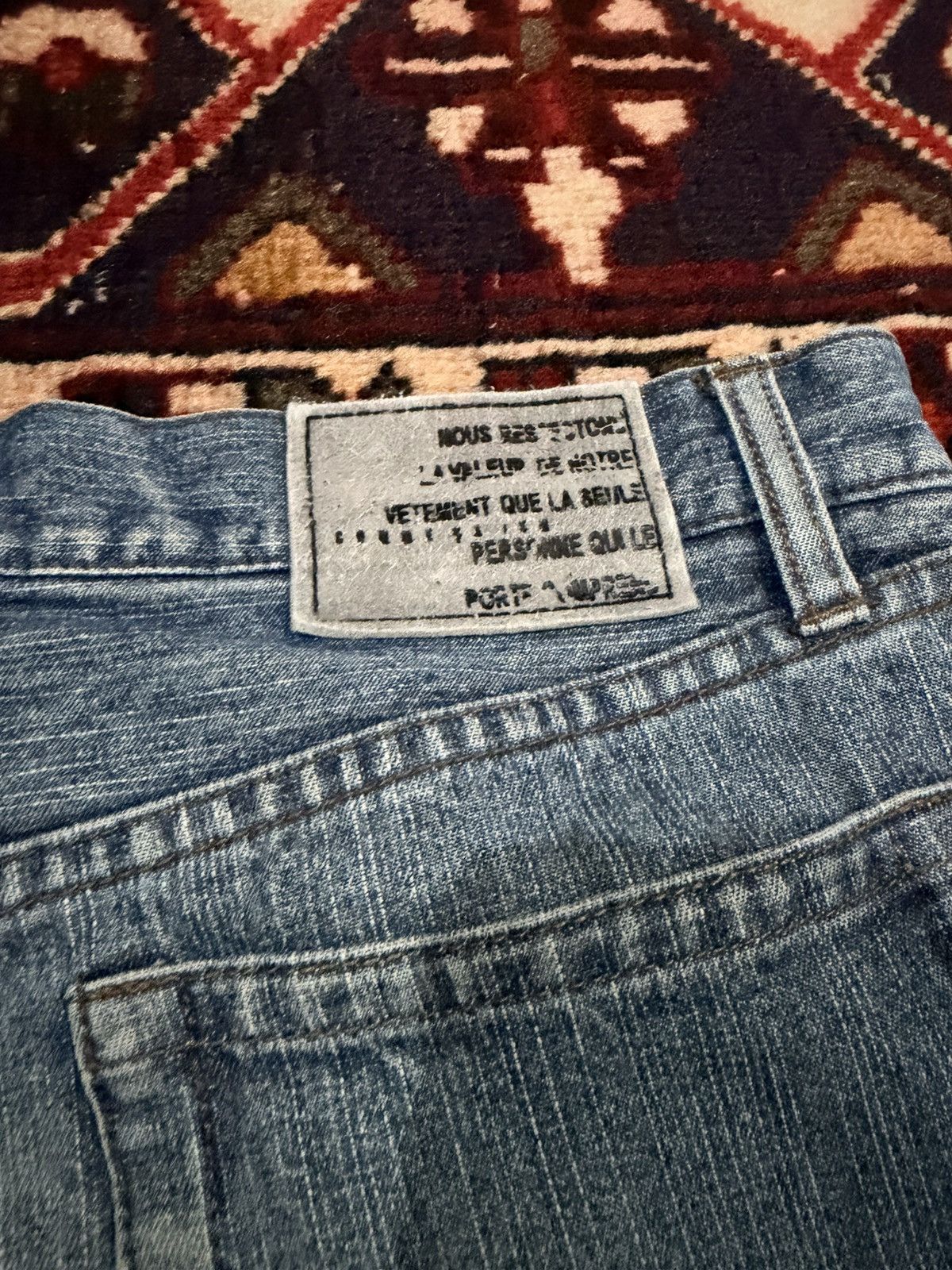 Japanese Brand 🔥FLARE🔥Vintage Comme Ca Ism Bootcut Flare Distressed Jeans Size US 33 - 4 Thumbnail