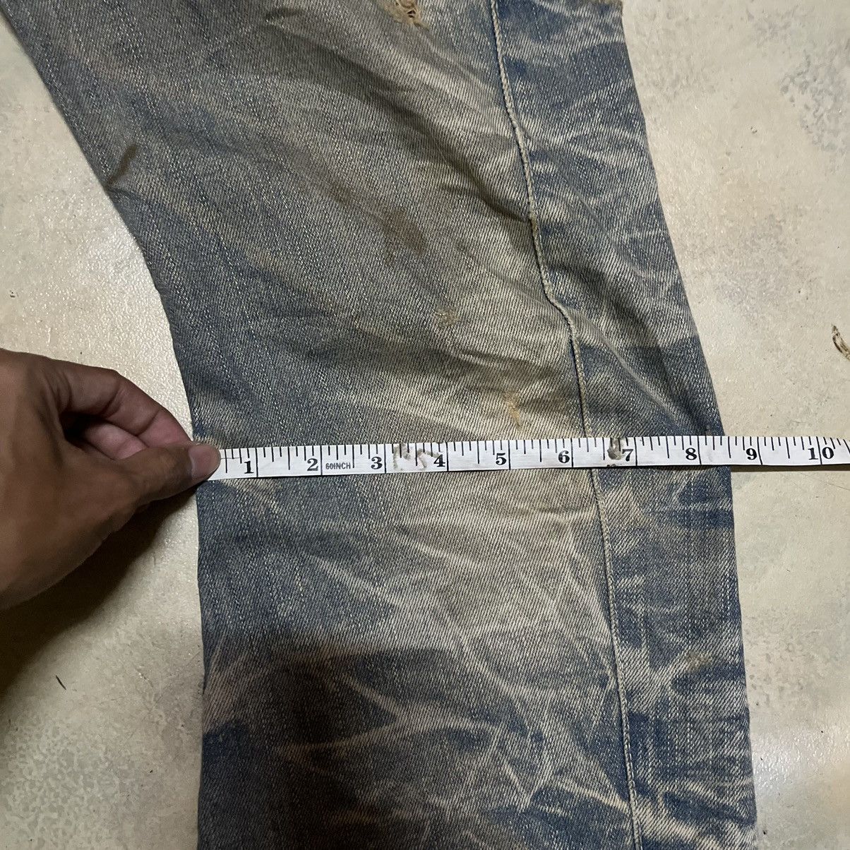 Japanese Brand Rattle Trap Japanese Brand Distressed Style Denim Jeans Size US 33 - 13 Thumbnail
