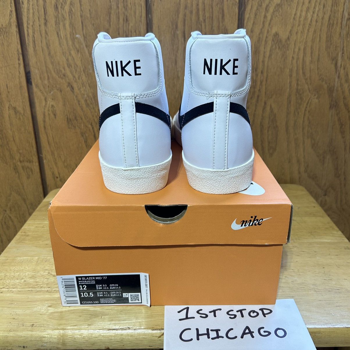 Nike Nike Blazer Mid 77 Shoes Womens Size 12 White CZ1055-100 NEW Size US 12 / IT 42 - 4 Thumbnail