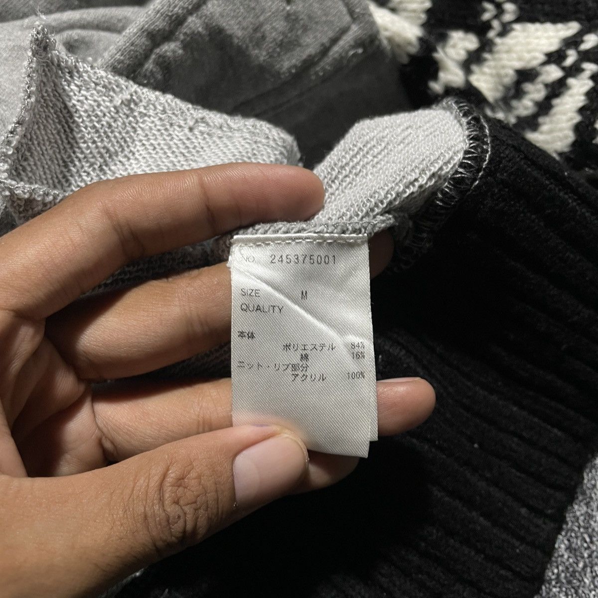 Japanese Brand Rare Ryu-ryu Knit Arm Button Hoodie Size US M / EU 48-50 / 2 - 10 Thumbnail