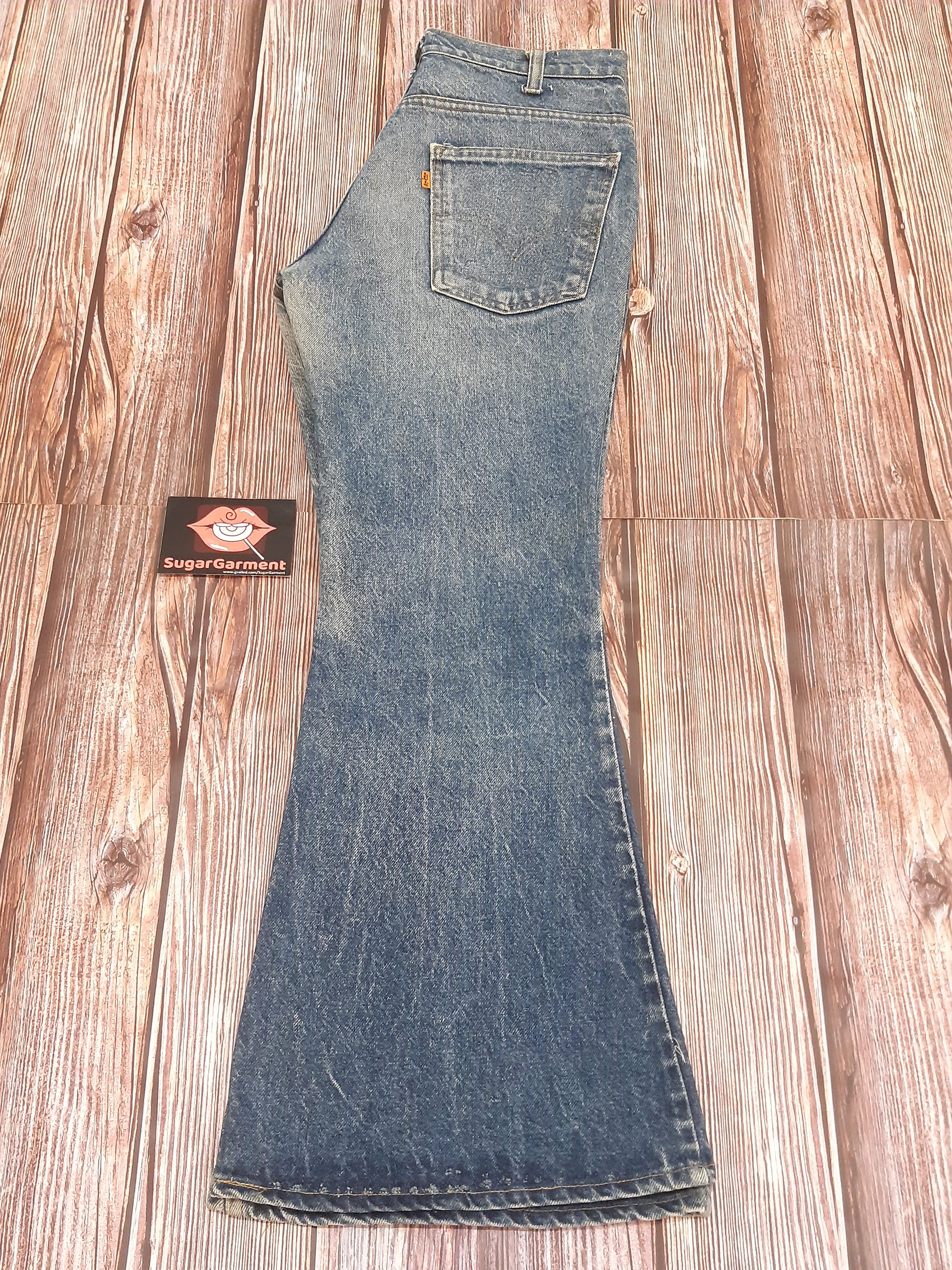 Levi's Levis 684 Jeans Flare Bell Bottom Orange Tab Vintage #4 Size US 31 - 16 Thumbnail