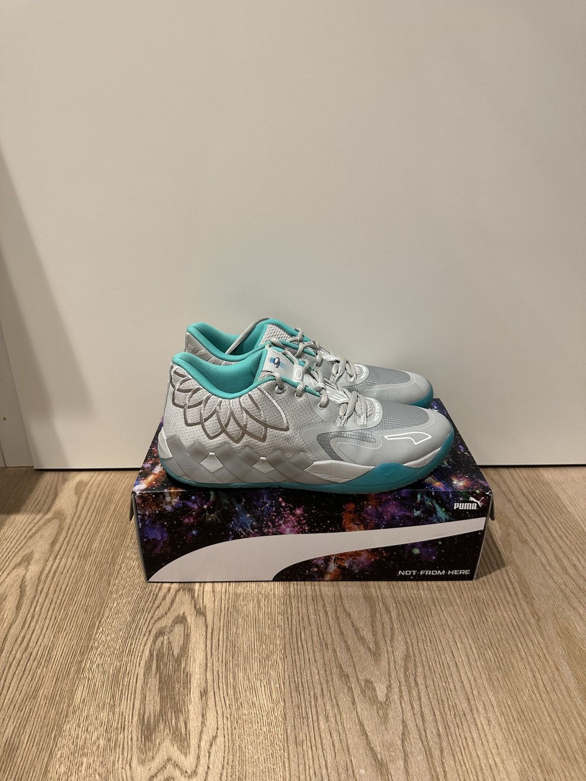 Puma puma x melo mb.01 low grey blue ufo Size US 13 / EU 46 - 3 Thumbnail
