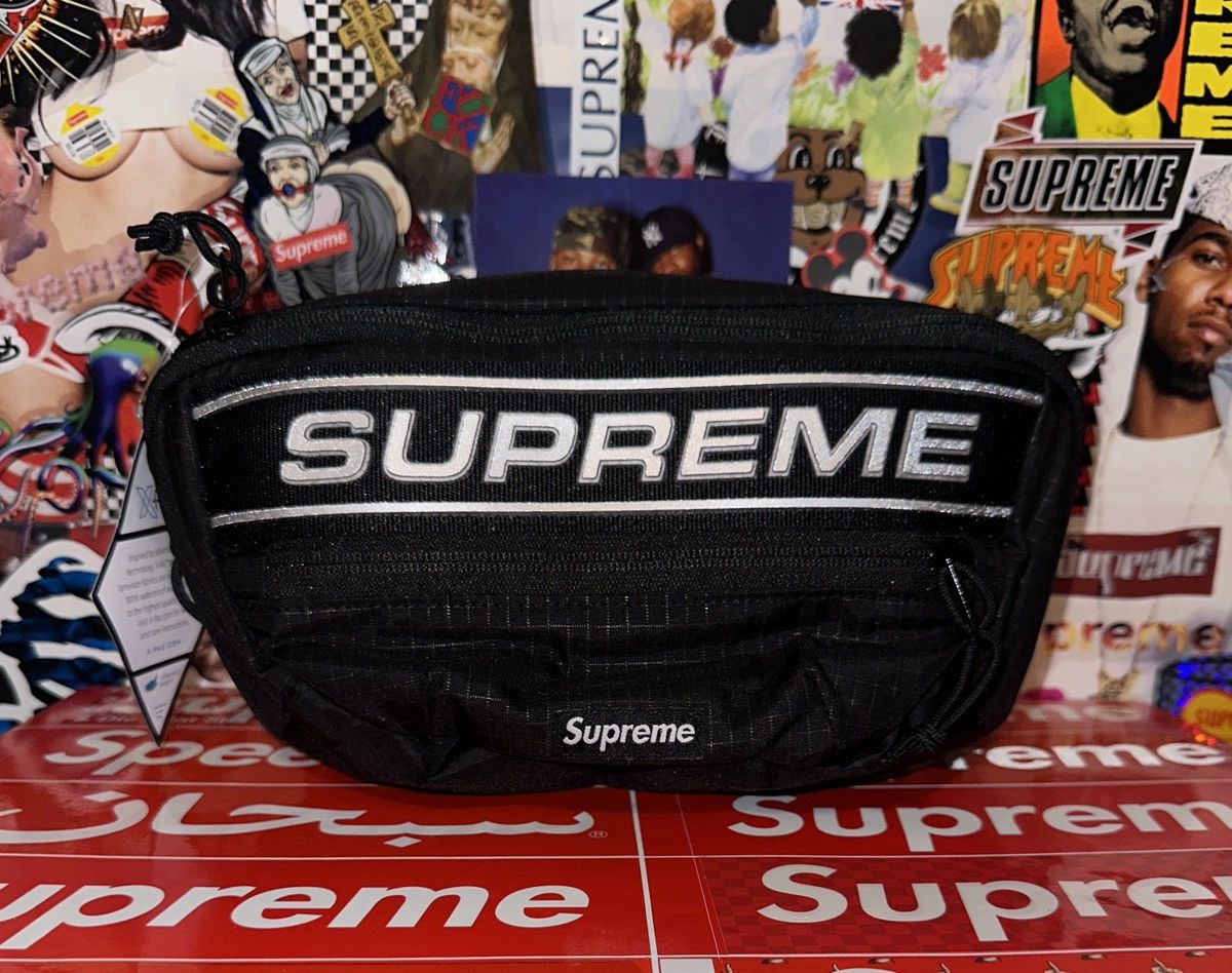 Supreme FW23 DS Supreme 3D Logo Waist Bag Black 2023 Box Logo RARE