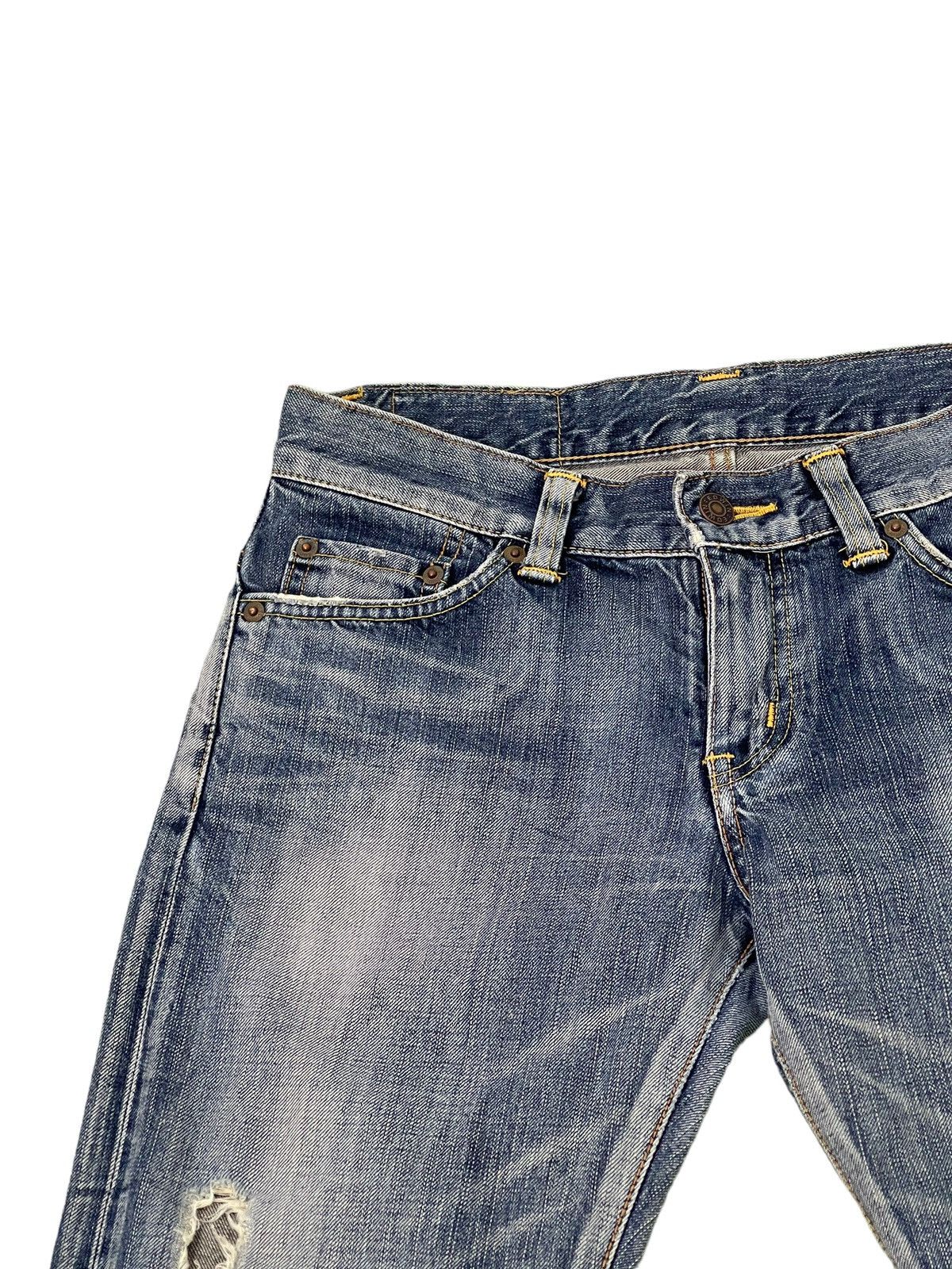 Edwin Flare Jeans Edwin Japan Distress Low Rise Boot Cut 6🟦3 Size US 29 - 8 Thumbnail