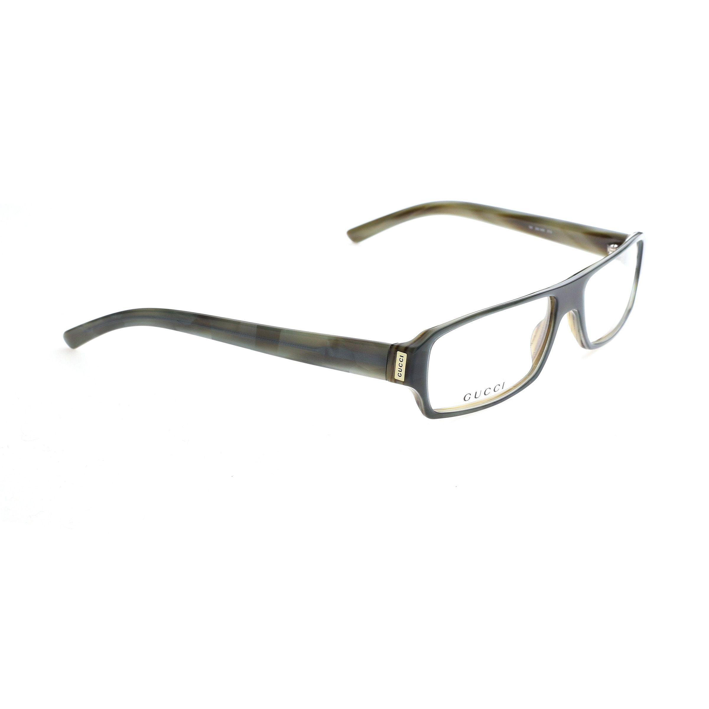 Gucci Gucci '00s Green Rectangular Frame Glasses Size ONE SIZE - 1 Thumbnail