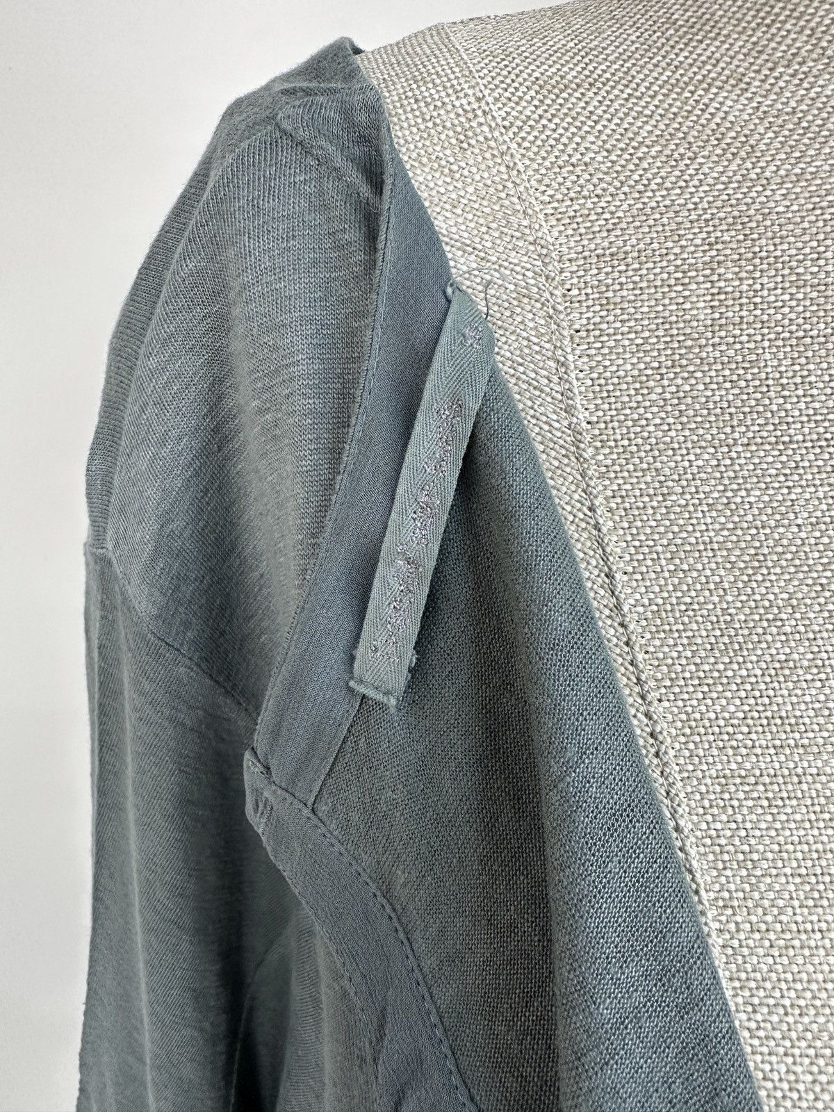 Transit TRANSIT PAR SUCH Linen Blend Gray Cardigan 3/4 Sleeve Top Size XL / US 12-14 / IT 48-50 - 4 Thumbnail