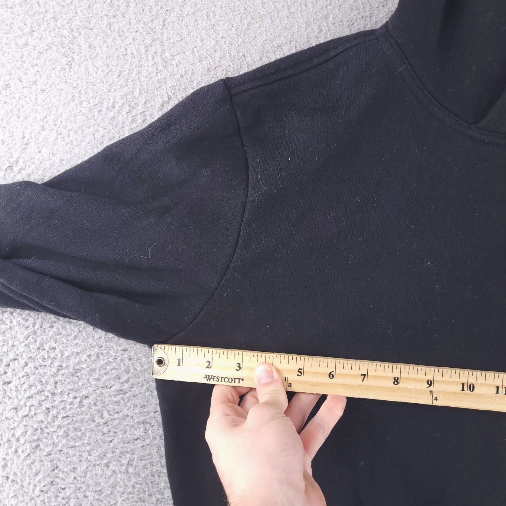 Express Express Hoodie Mens XL Black Fleece Henley FITS SHORT Size US XL / EU 56 / 4 - 6 Thumbnail