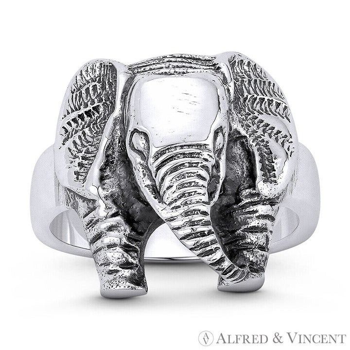 Other Charging Elephant Spirit Animal Ring in 925 Sterling Silver Size ONE SIZE - 1 Preview