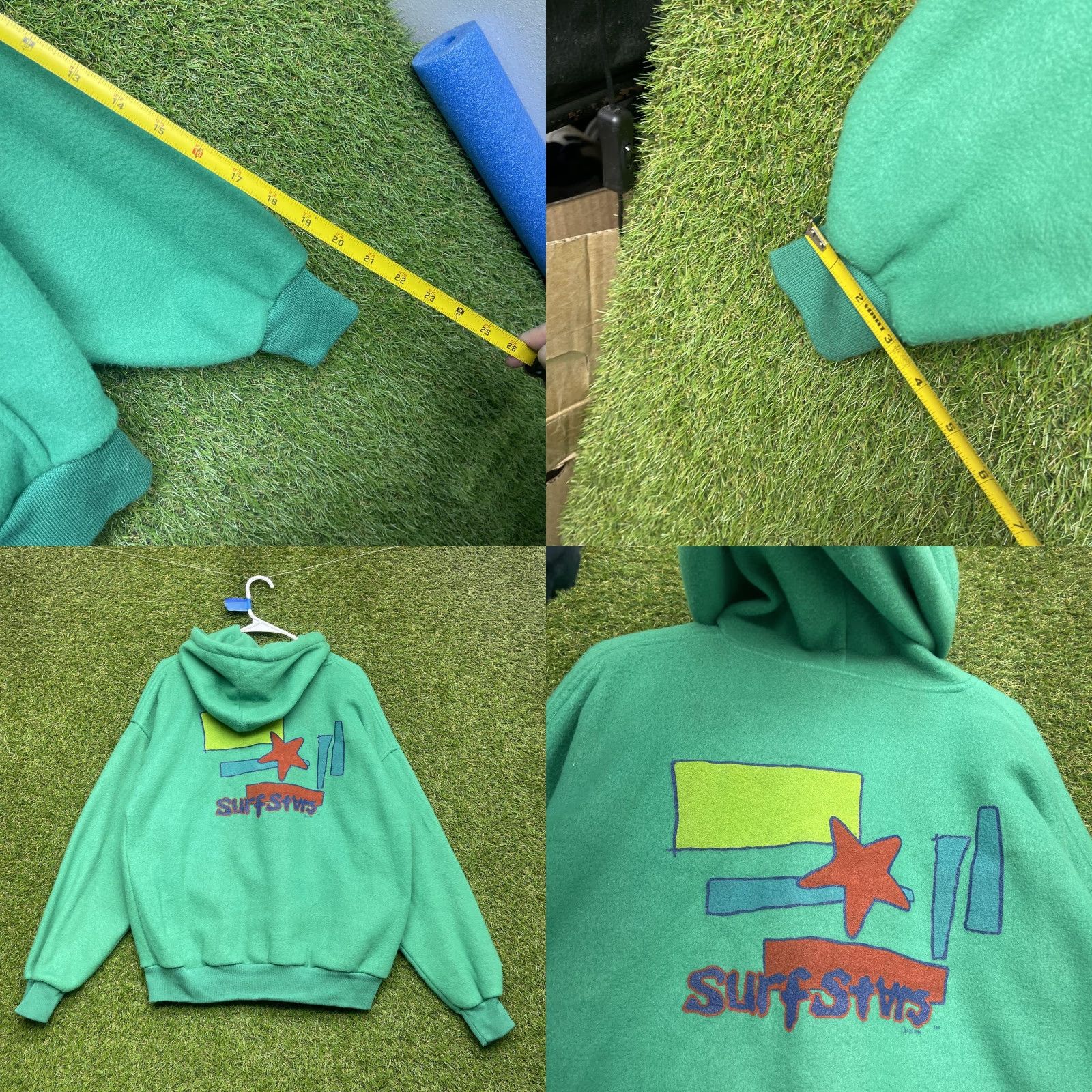 Ocean Pacific VINTAGE Ocean Pacific Hoodie Mens L Green Surf Stars Graphic Fleece 90s Size US L / EU 52-54 / 3 - 8 Thumbnail