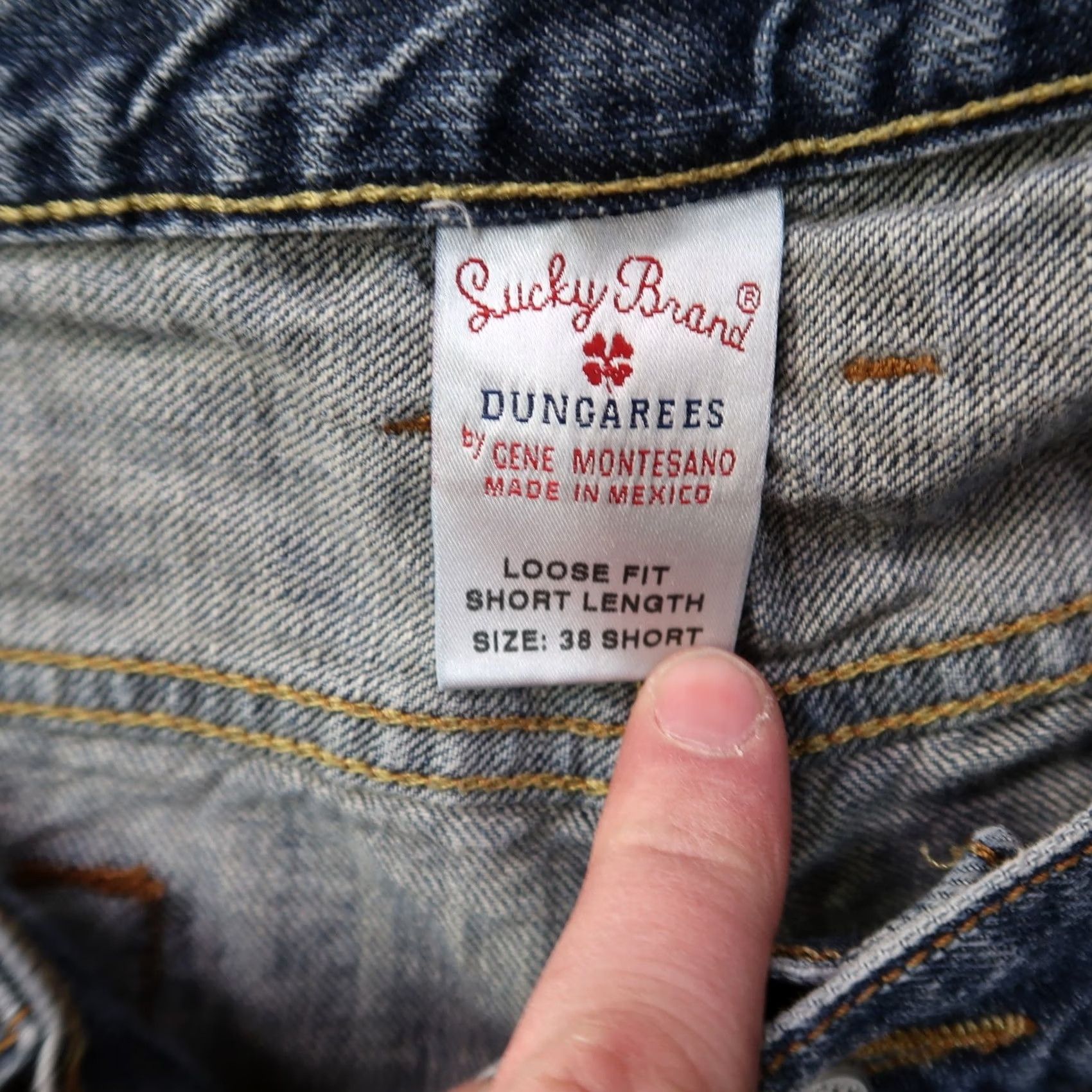 Lucky Brand Lucky Brand Jeans Men 38x30 Denim Blue 5-Pocket Relaxed Loose Fit Vintage 90s Classic Shirt Size US 38 / EU 54 - 4 Thumbnail