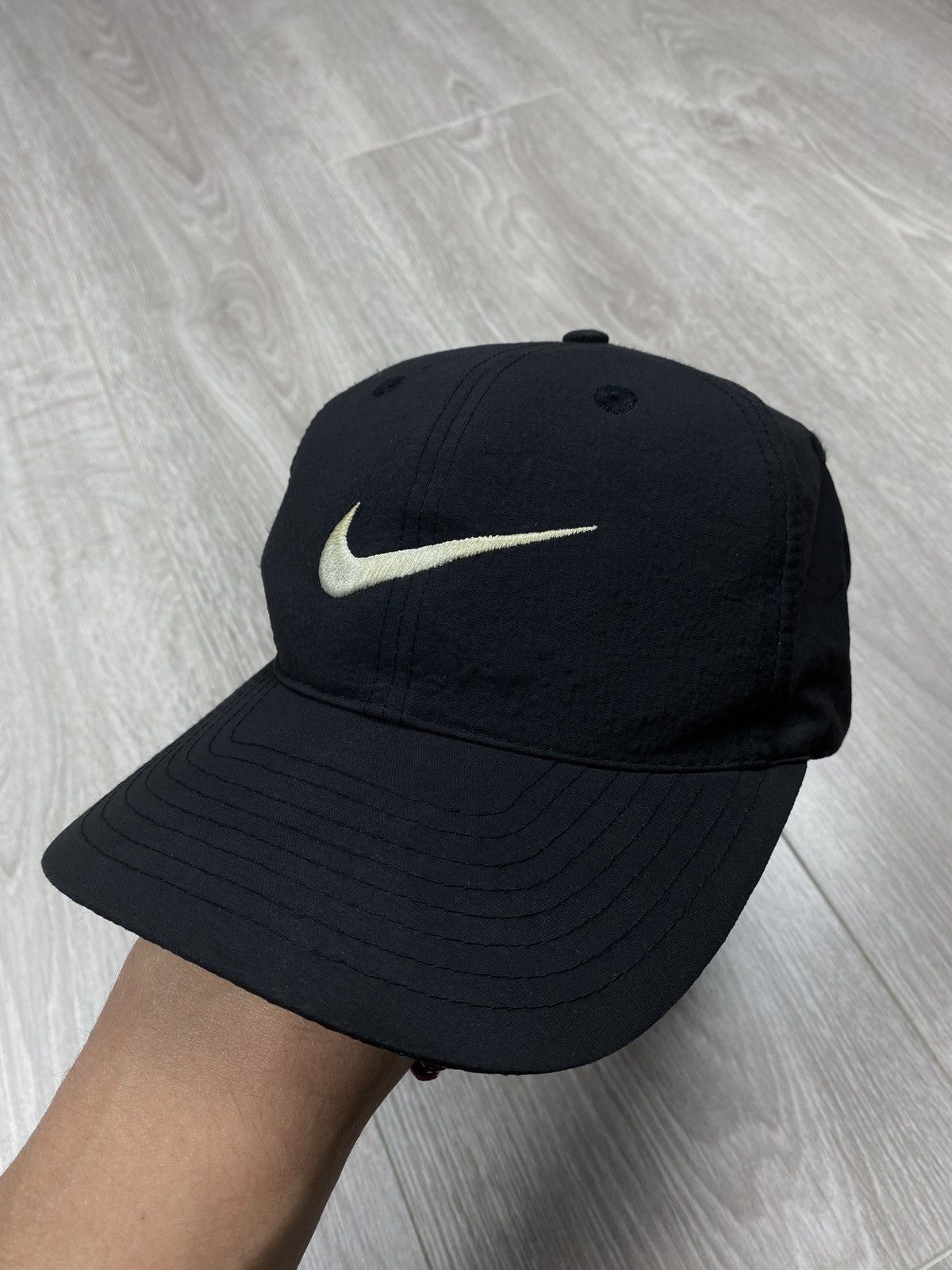 90'S Nike Baseball Cap, Free Size, Vintage cotton black type Vintage Second Hand main image 0