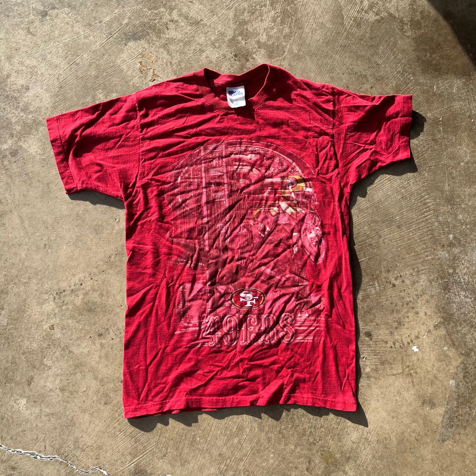Vintage VINTAGE SAN FRANCISCO 49ERS PRO PLAYER T-SHIRT RED MEDIUM Size US M / EU 48-50 / 2 - 1 Thumbnail