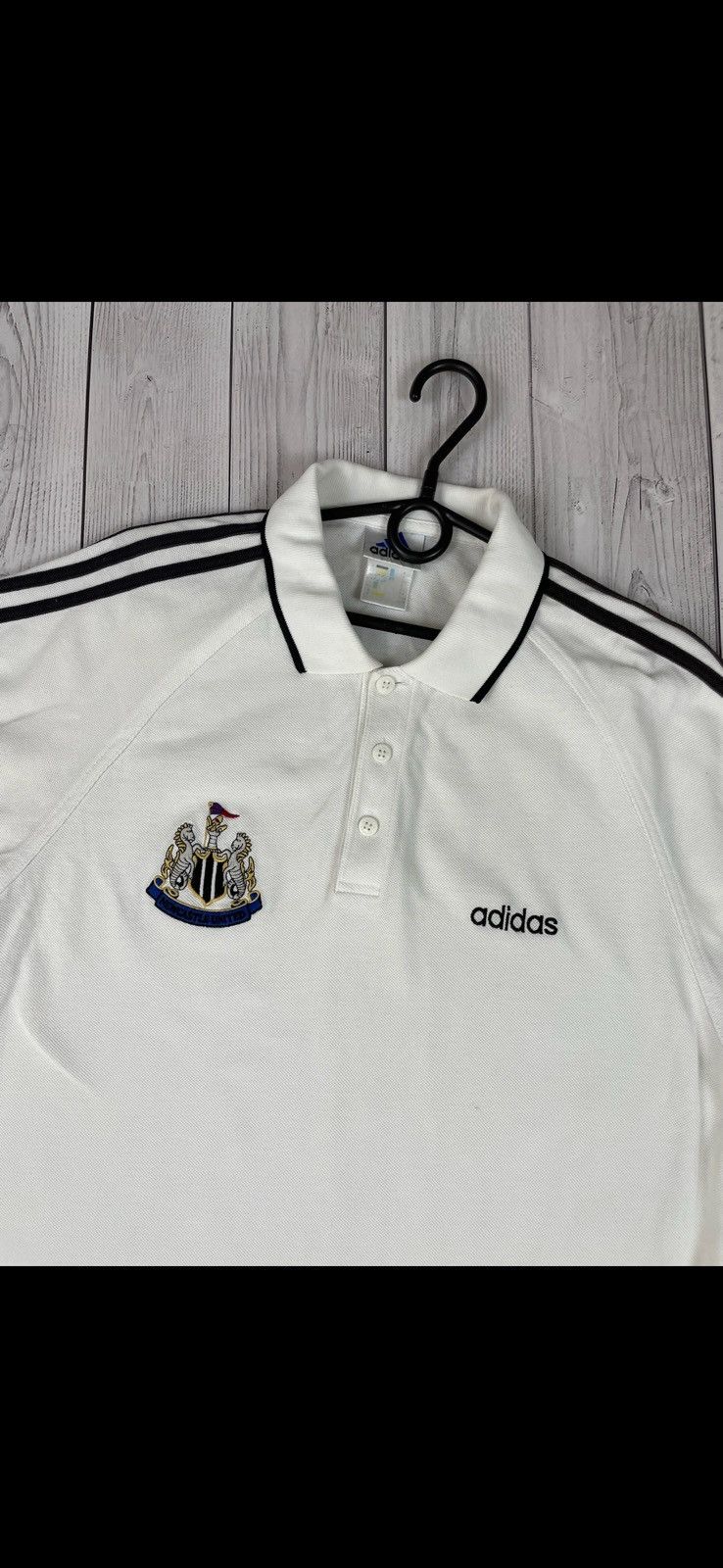 Adidas Vintage adidas New Castle United soccer polo size L Size US L / EU 52-54 / 3 - 2 Thumbnail