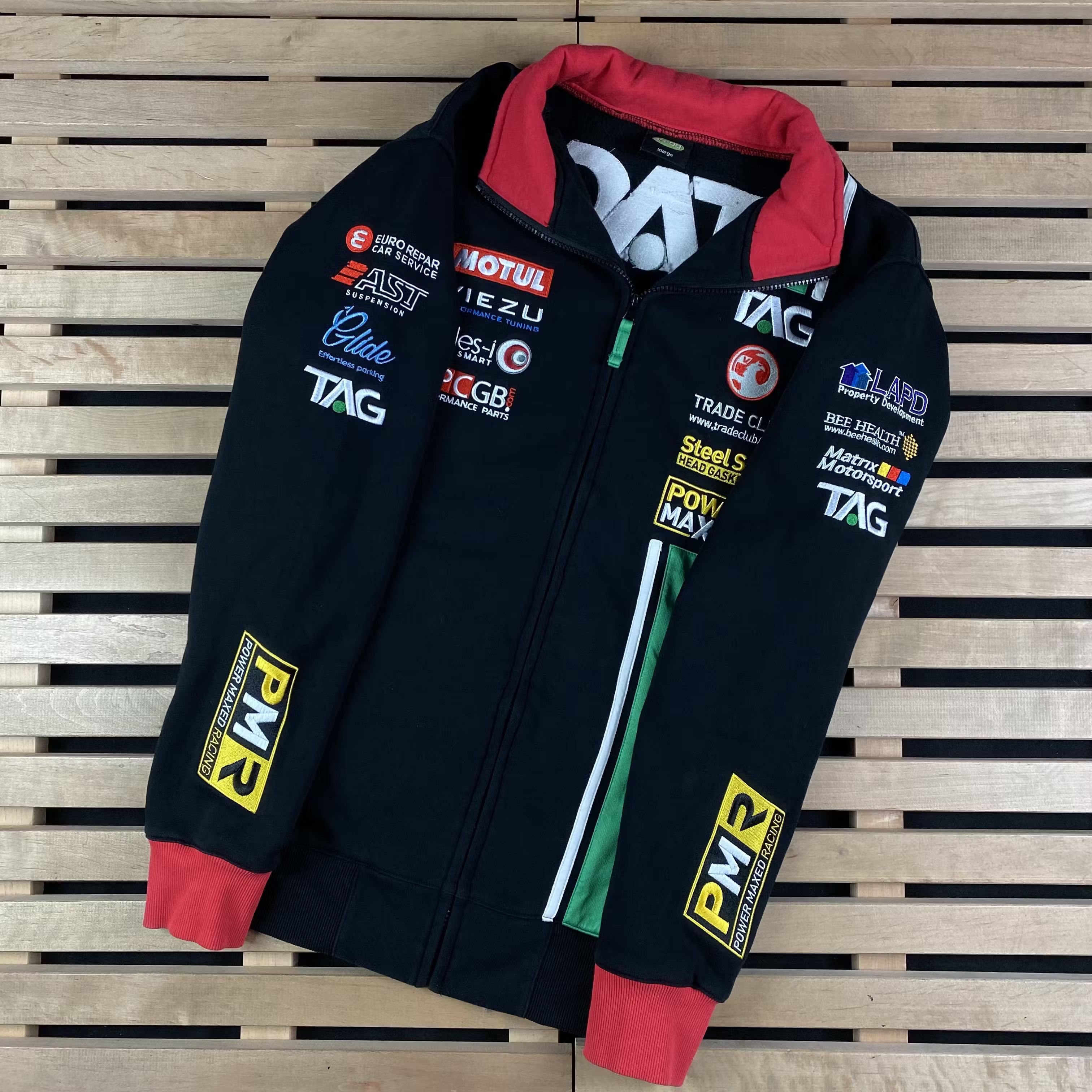 Vintage Mens Fleece Bomber Jacket Power Maxed Racing Motul Size XL Size US XL / EU 56 / 4 - 4 Thumbnail
