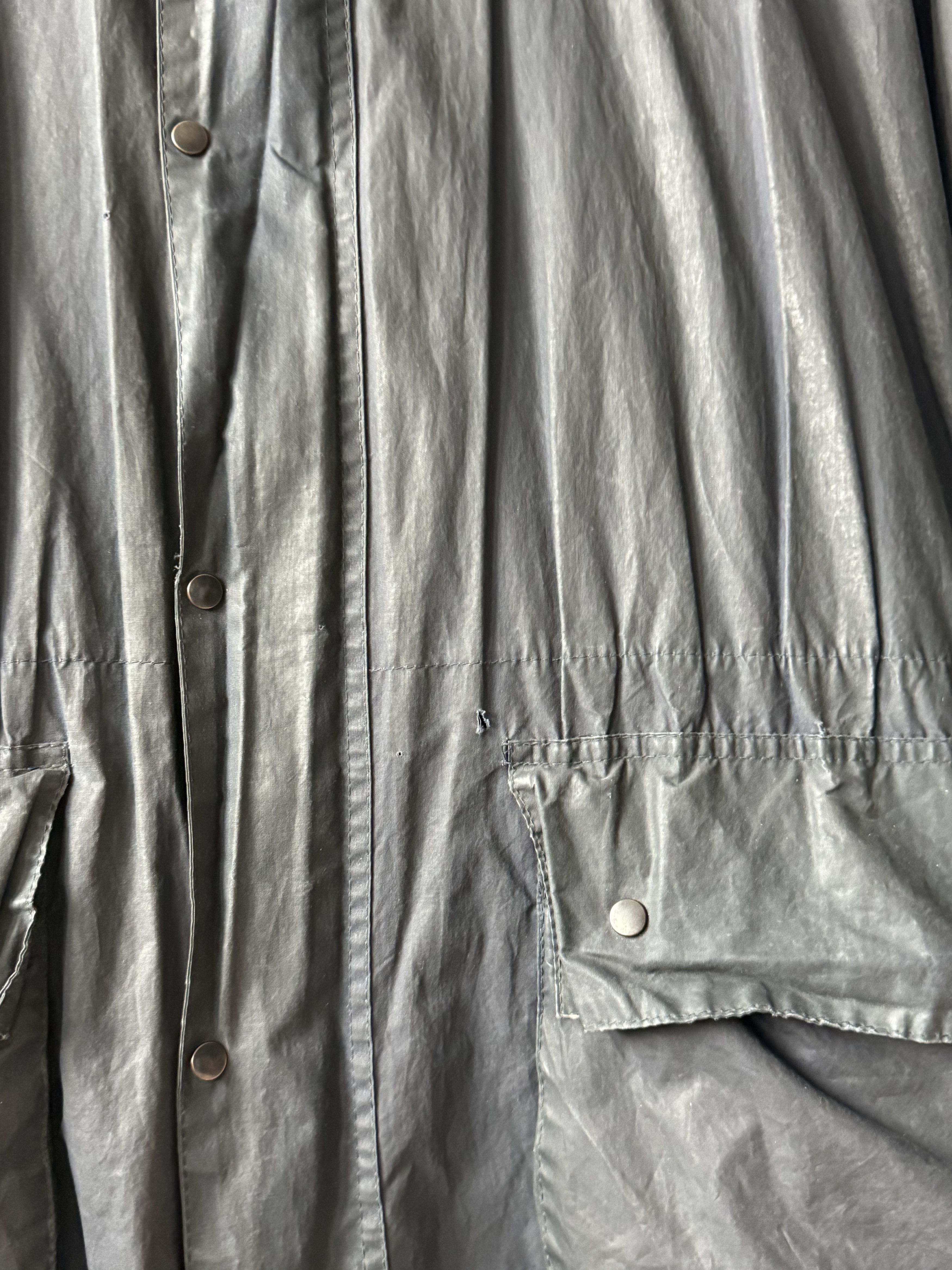Barbour Vintage Barbour A6 Lined Durham Waxed Cotton Hooded Jacket Size US M / EU 48-50 / 2 - 20 Thumbnail