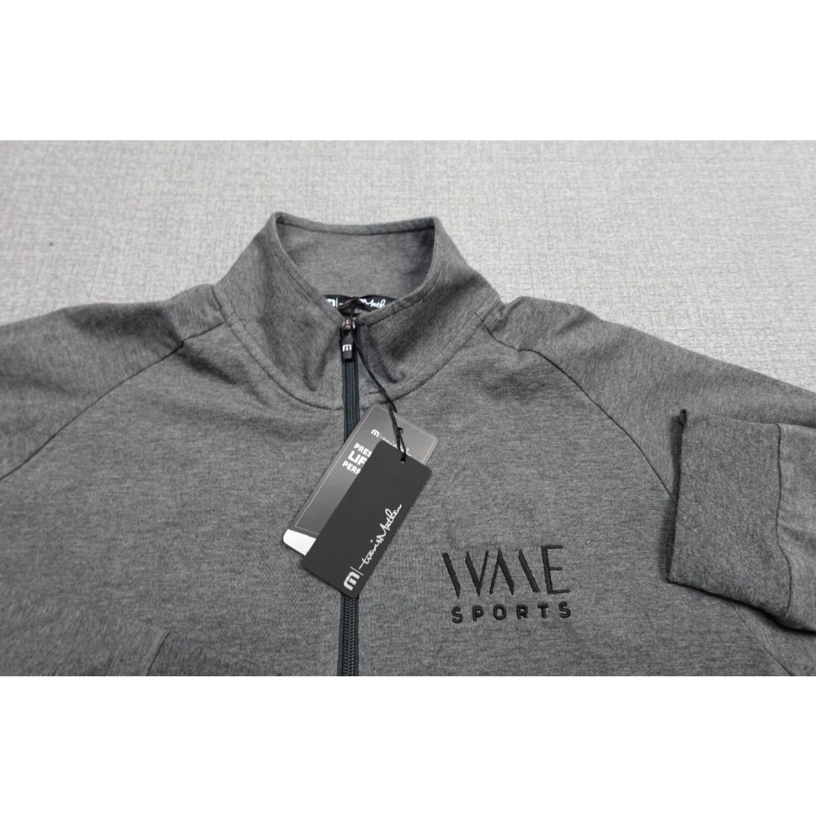 TravisMathew Travis Mathew Quater Zip Mens Large Gray Sweater Pullover Golf Performance Wave Size US L / EU 52-54 / 3 - 3 Thumbnail