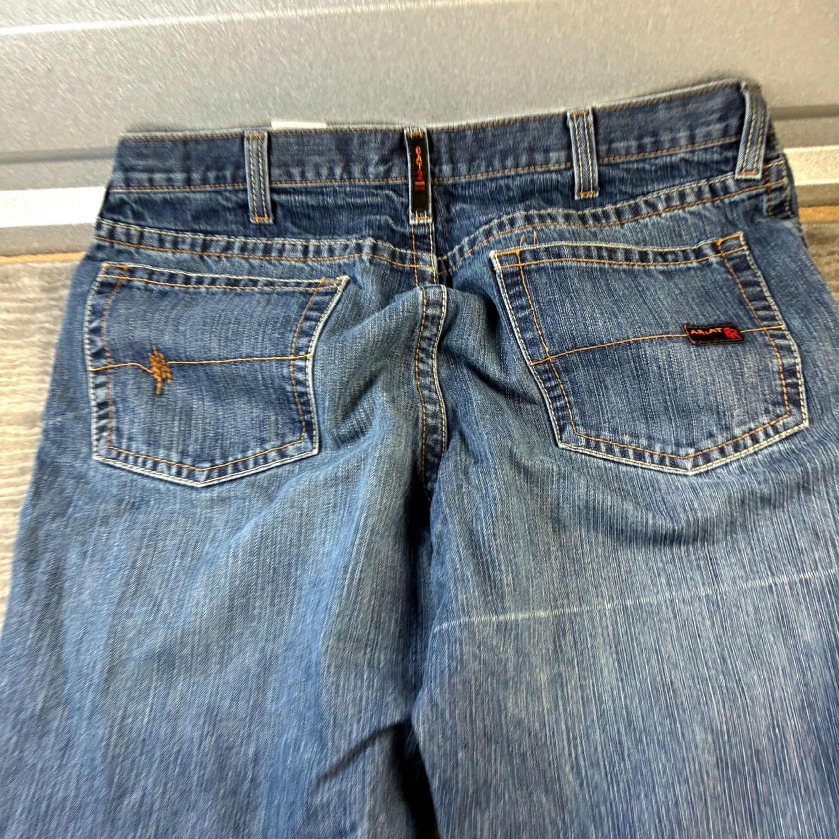Ariat Ariat Jeans Mens 40x36 Blue Denim Bootcut Relaxed Straight 5-Pocket M4 FR Vintage: No/No N/A Size US 40 / EU 56 - 5 Thumbnail