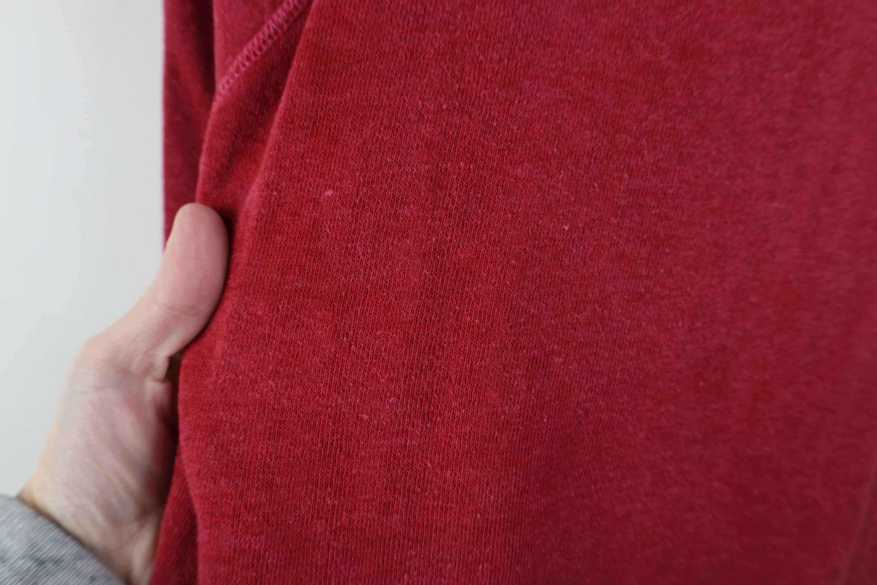 Vintage Vintage 70s Streetwear Raglan Crewneck Sweatshirt Red USA Size L / US 10 / IT 46 - 6 Thumbnail