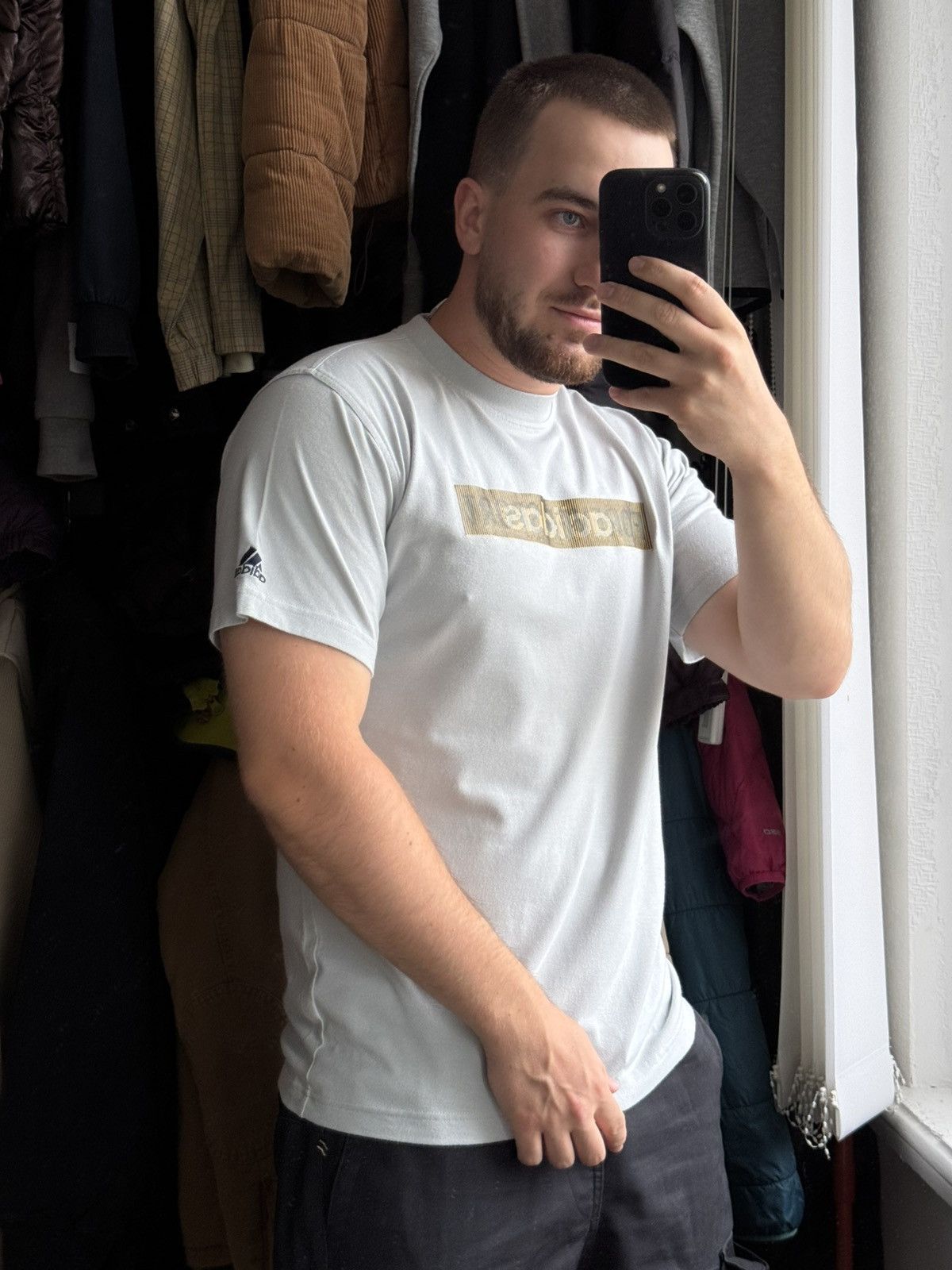Adidas Adidas vintage Gradient logo 00s tee forever sport Size US M / EU 48-50 / 2 - 4 Thumbnail