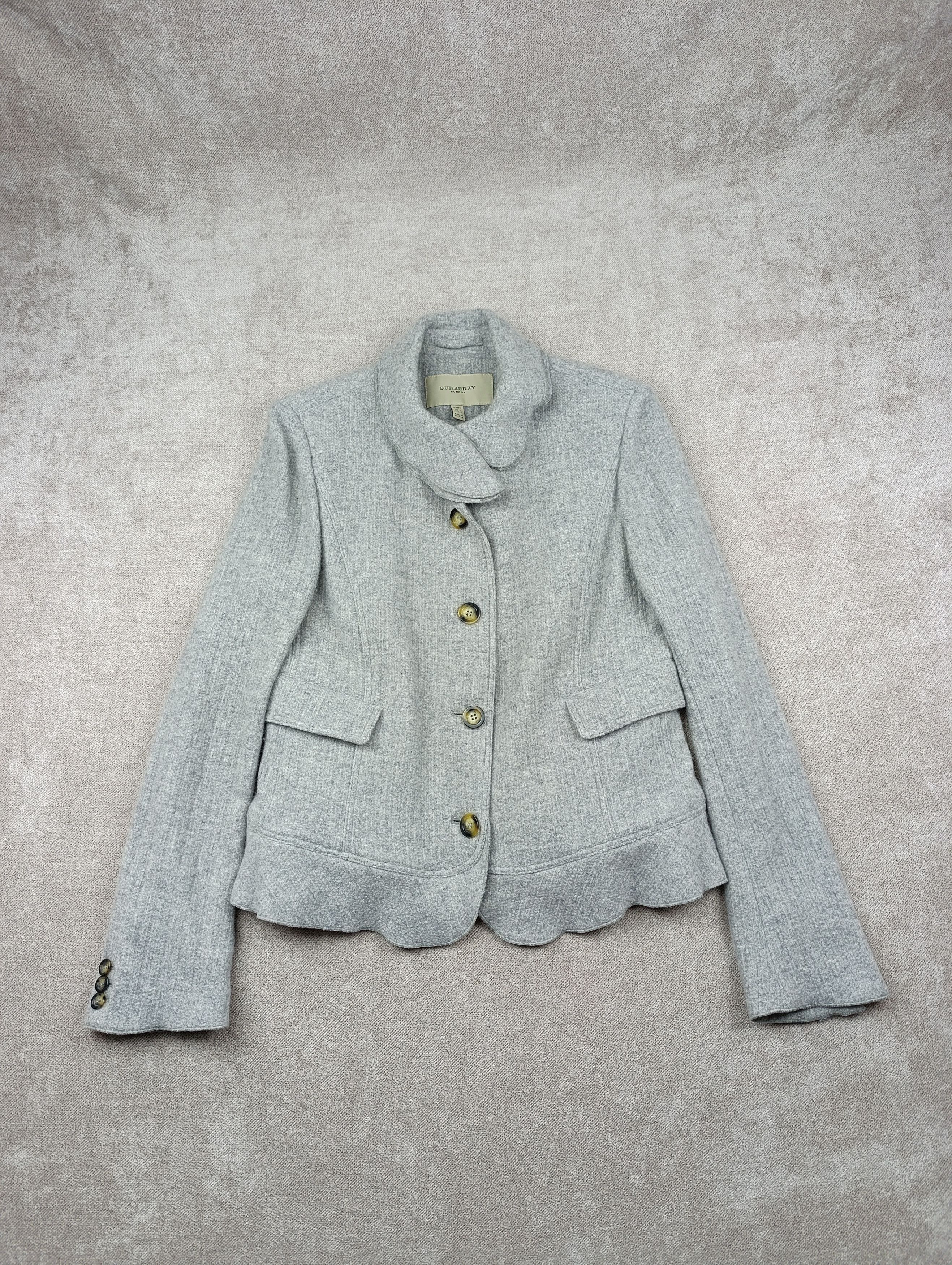 Burberry Burberry London Womens Wool Cashmere Slim Fit Jacket Size M / US 6-8 / IT 42-44 - 1 Thumbnail