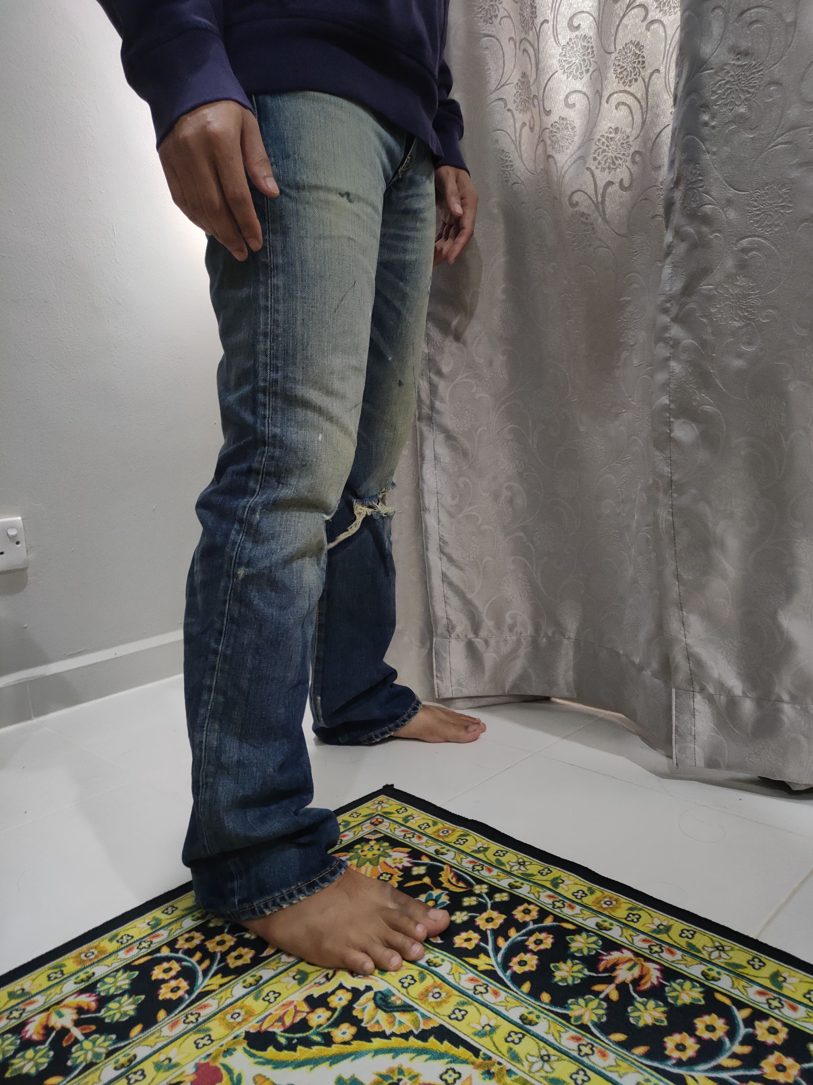 Japanese Brand W32 VINTAGE MADE IN NIPPON FADED DISTRESSED JEAN PANTS Size US 32 / EU 48 - 15 Thumbnail