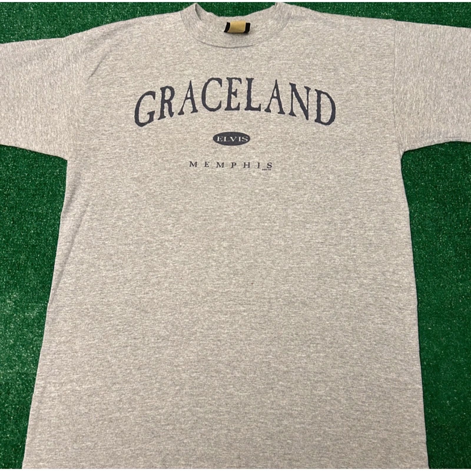 Vintage VINTAGE Elvis 90s Shirt Mens Size L Gray VTG Graceland Memphis 1999 USA 1990s T-Shirt Rock Music Size US L / EU 52-54 / 3 - 3 Thumbnail