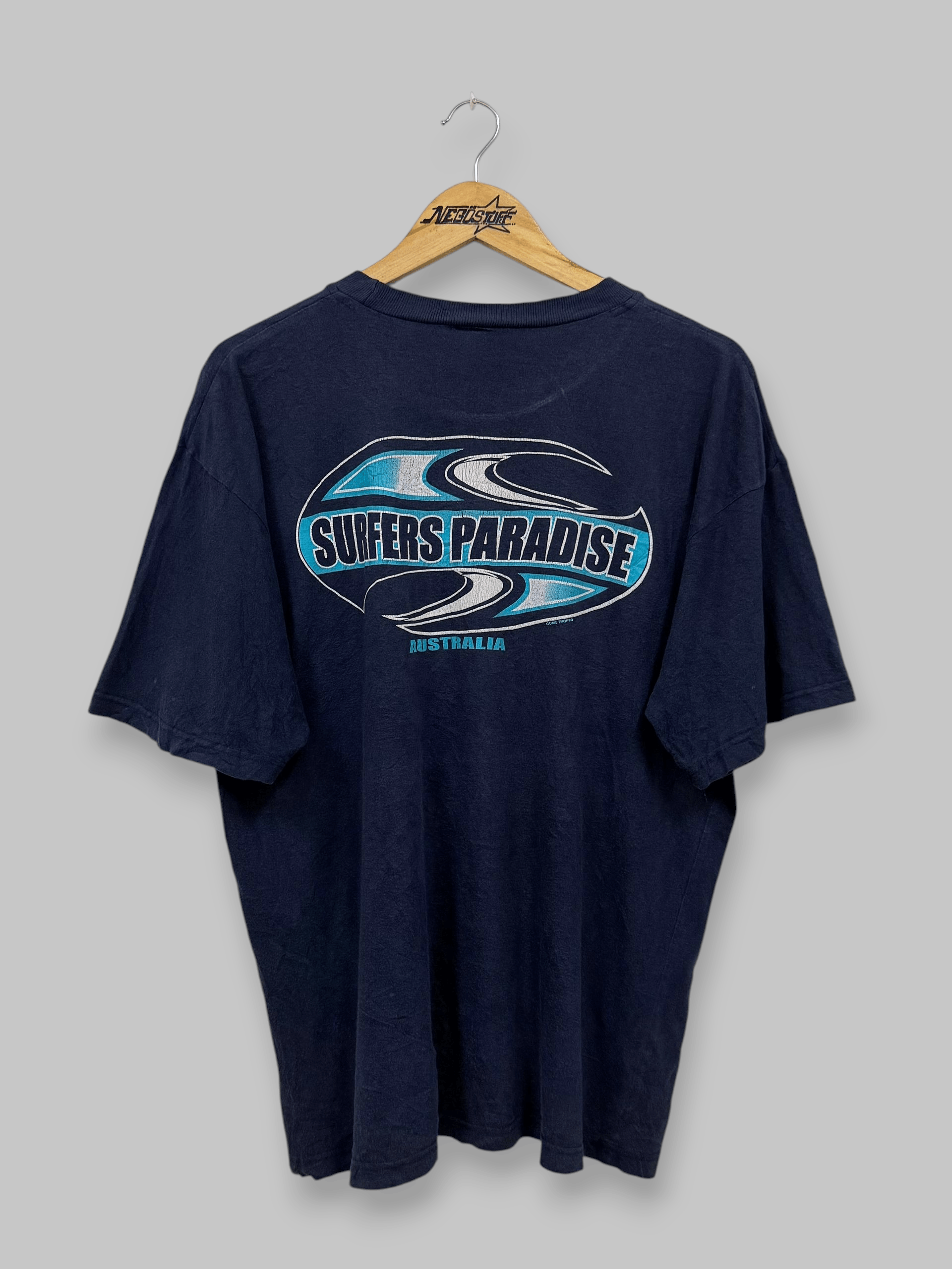 Vintage 90s SURFERS PARADlSE surf hawaii piko t&c shirt