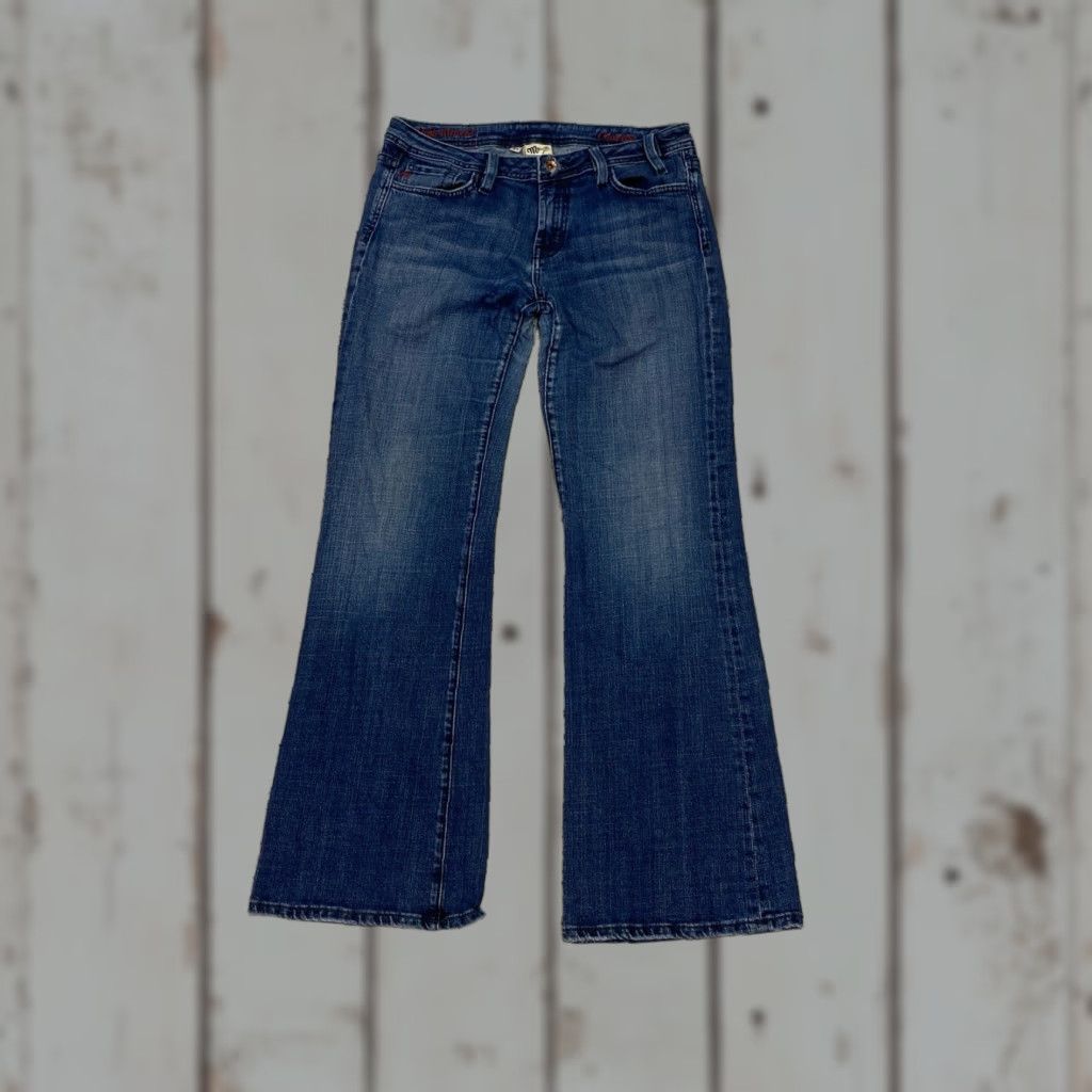 Miss Me Miss Me Jeans Womens 32 Bootcut Denim 5-Pocket Blue Stretch Inseam 31.5 Regular Size 32 Size 24" / US 00 / IT 34 - 1 Thumbnail