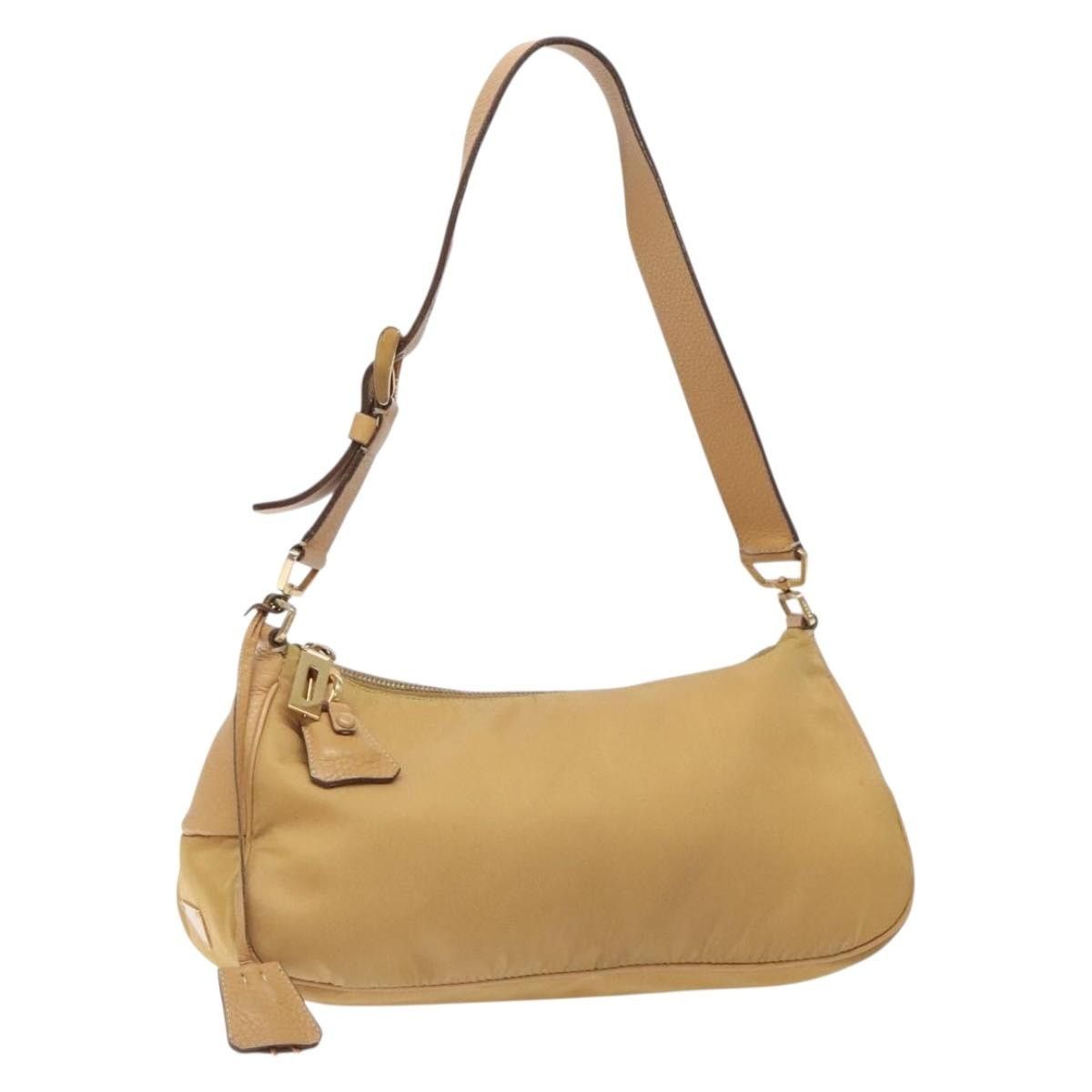 Prada PRADA Shoulder Bag Nylon Beige Gold Size ONE SIZE - 1 Thumbnail