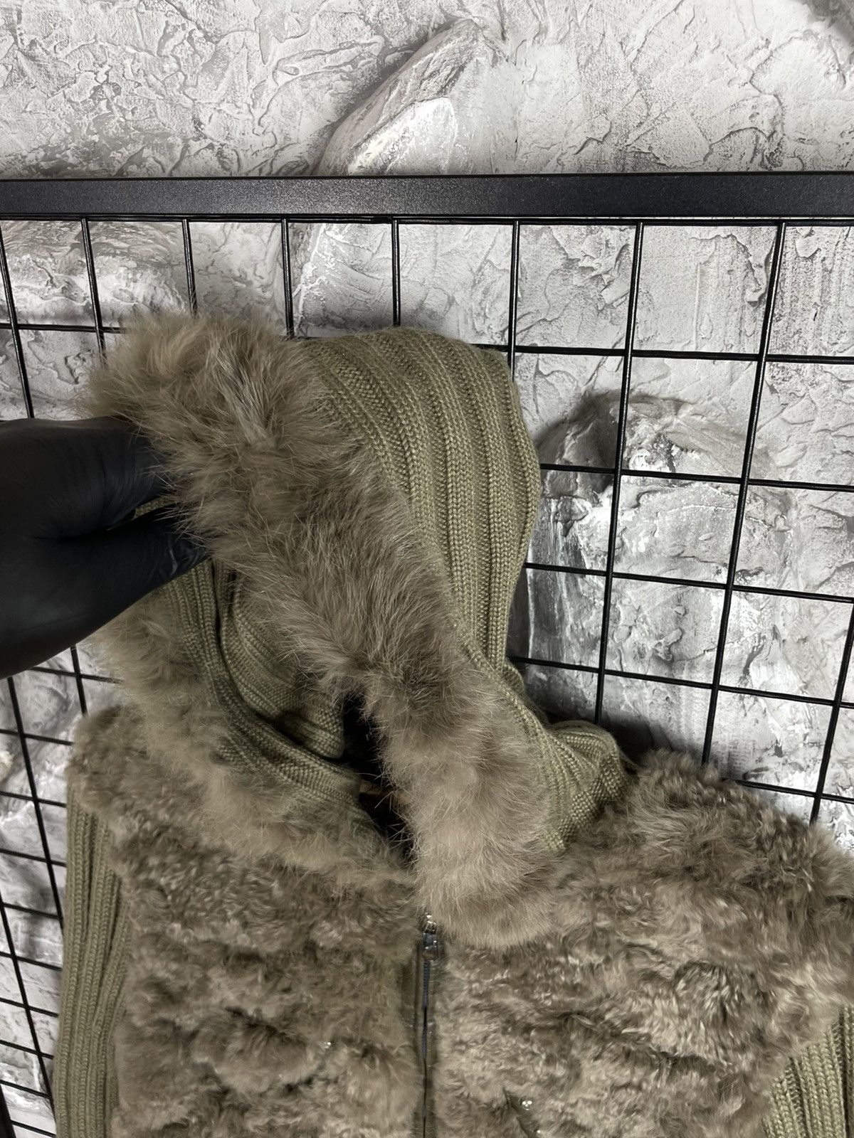 If Six Was Nine Y2K Punk Soft Fur / Knit Jacket LGB Kmrii Rick Owens Style Size US S / EU 44-46 / 1 - 6 Thumbnail
