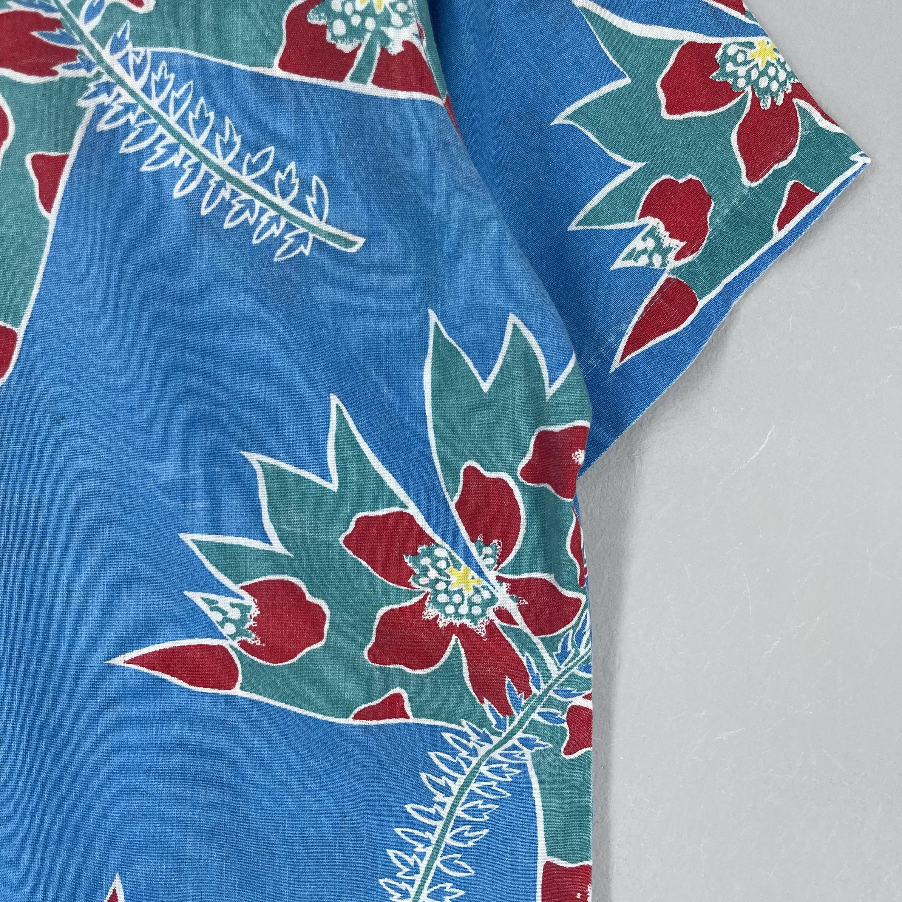 Vintage Vintage Hawaiian Abstract Aloha Tropical Floral Rayon Shirt Size US M / EU 48-50 / 2 - 10 Thumbnail