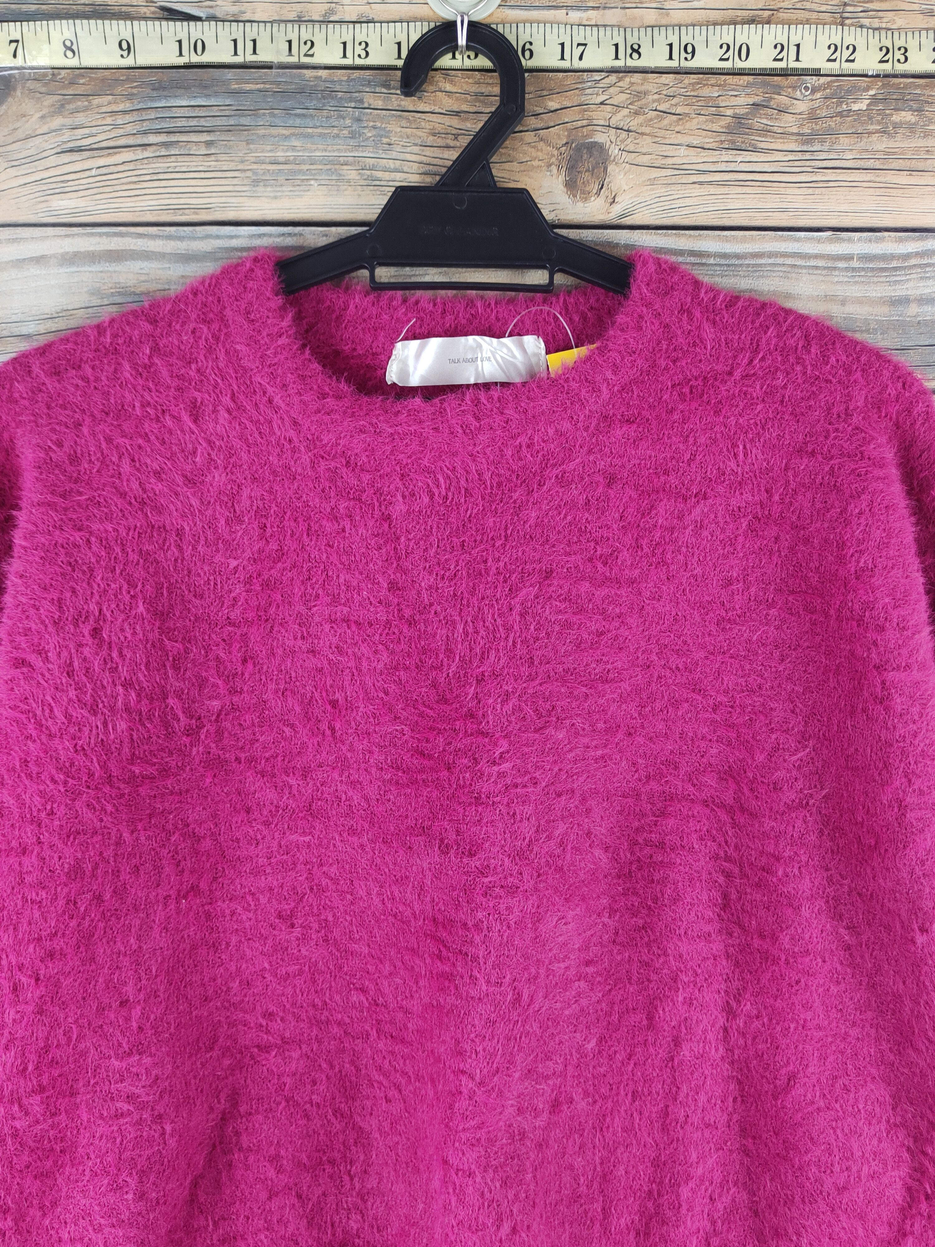 Japanese Brand DLL Talk About Love fur mohair shaggy knitwear #46-518 Size M / US 6-8 / IT 42-44 - 2 Thumbnail