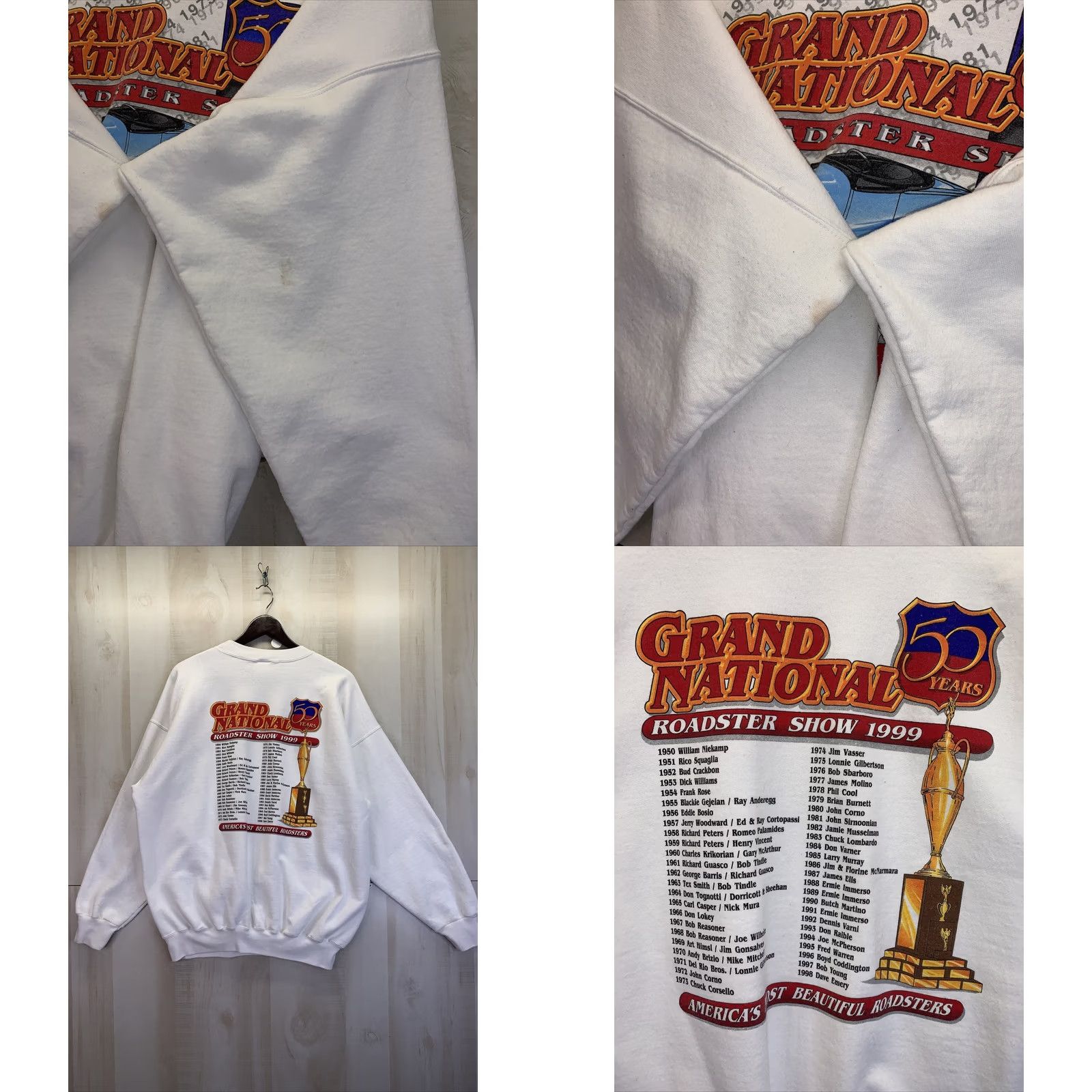 Hanes Vtg 1999 Grand Nations Roadster Show San Francisco California Mens Sweatshirt Size US L / EU 52-54 / 3 - 8 Thumbnail