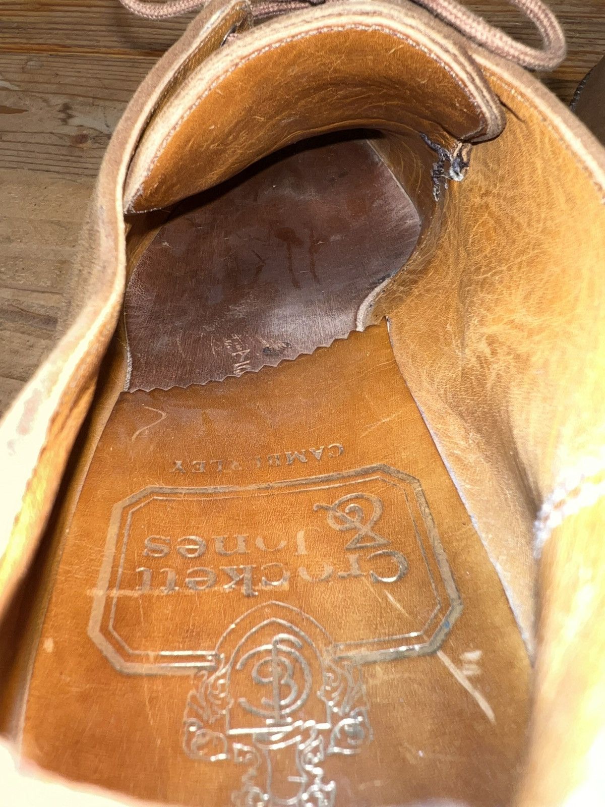 Crockett & Jones VTG Crockett & Jones Brown Suede Derby Dress Shoes Size US 8 / EU 41 - 10 Thumbnail
