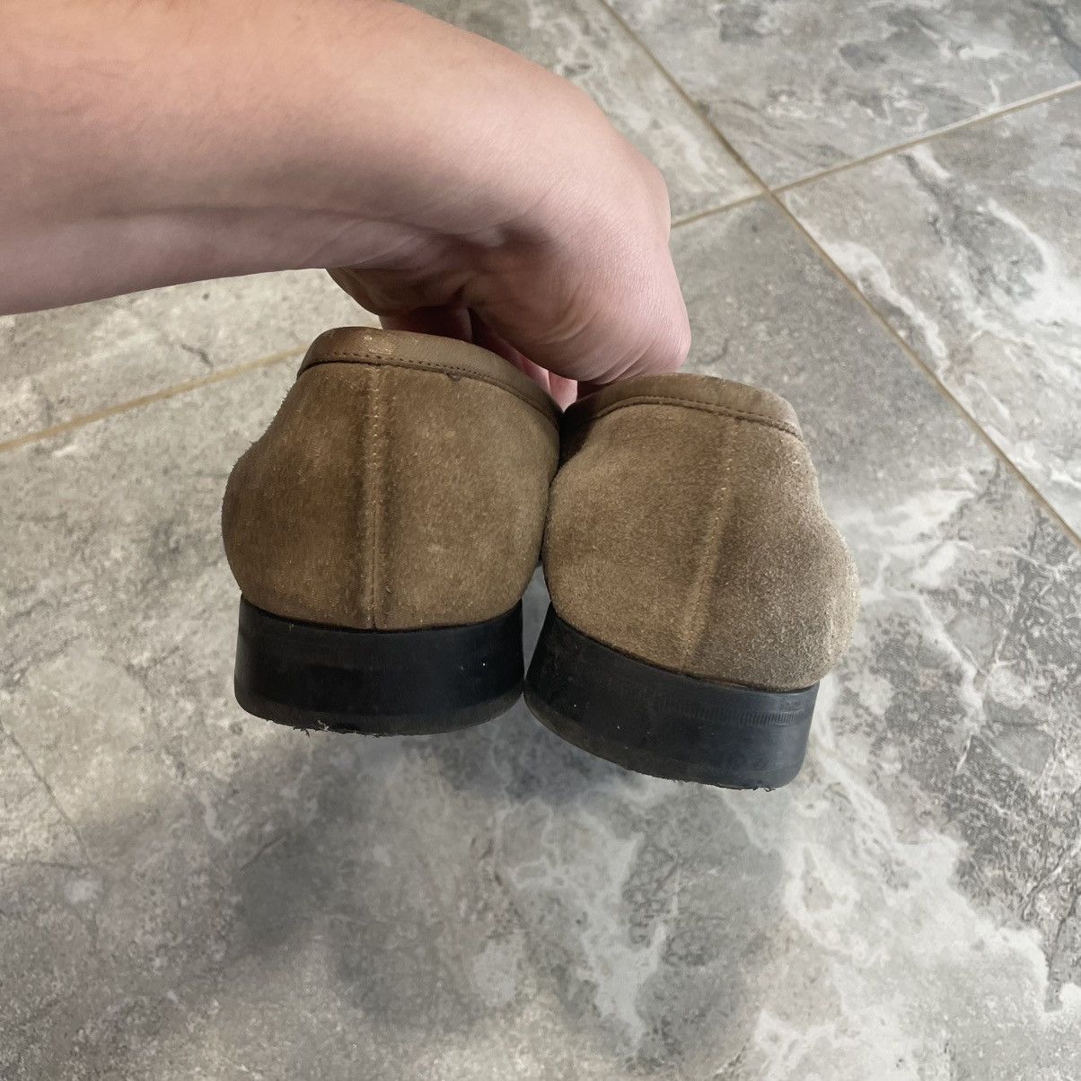 Salvatore Ferragamo 7 Salvatore Ferragamo Brown cream Loafers shoes boots suede Size US 7 / EU 40 - 8 Thumbnail