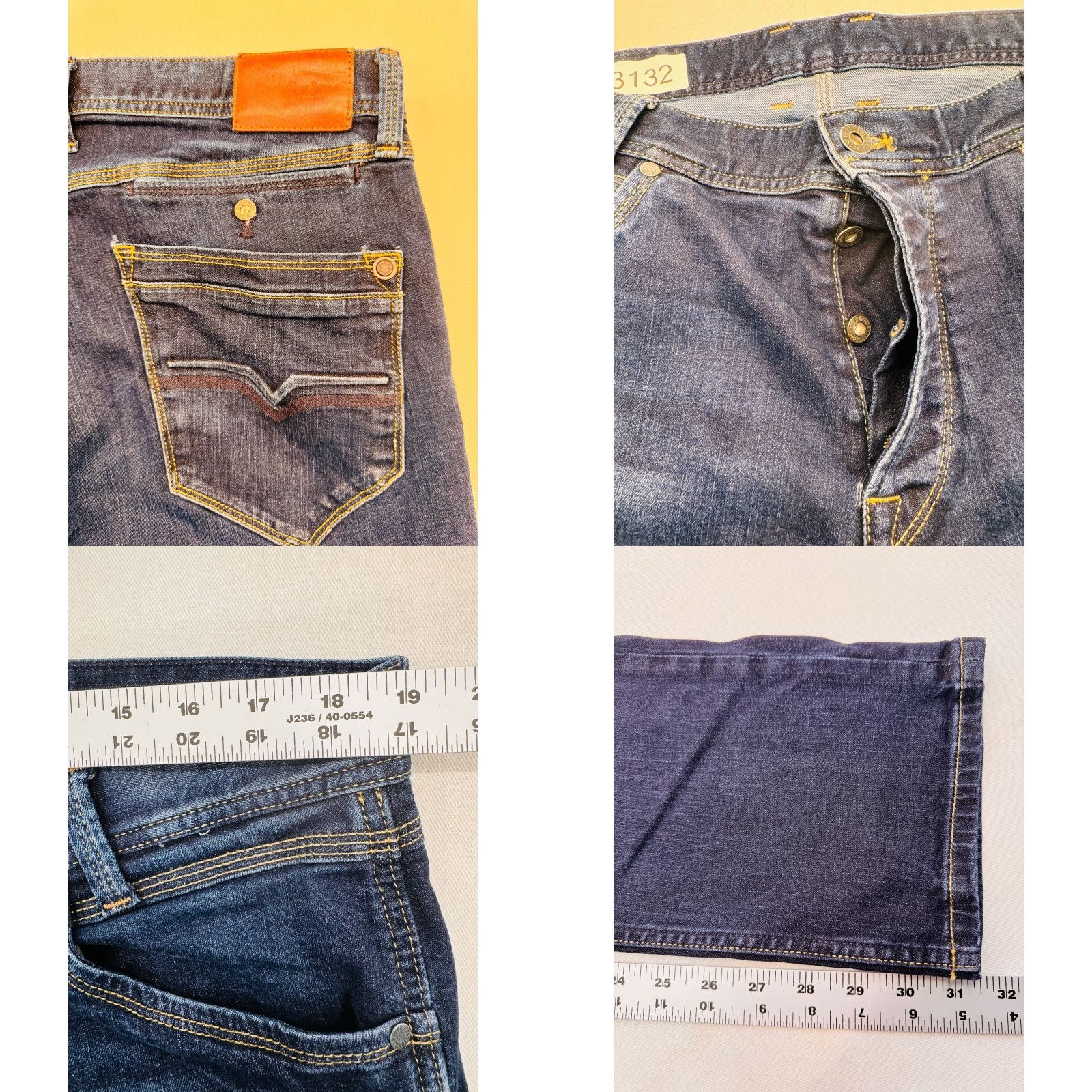 Pepe Jeans VINTAGE Pepe Jeans Spike Womens Jeans 10 Blue 3132 Spike 100% Cotton Dark Inseam 32 Straight 5-Pocket Design Denim Rise Mid Womens Size 32" / US 10 / IT 46 - 8 Thumbnail